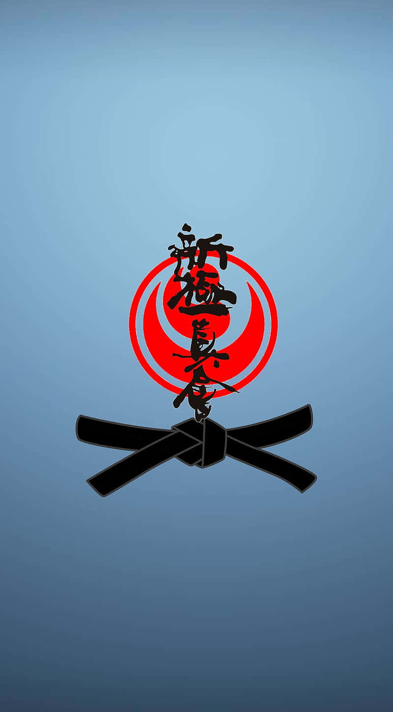 A Karate Logo With A Red And Black Design Wallpaper