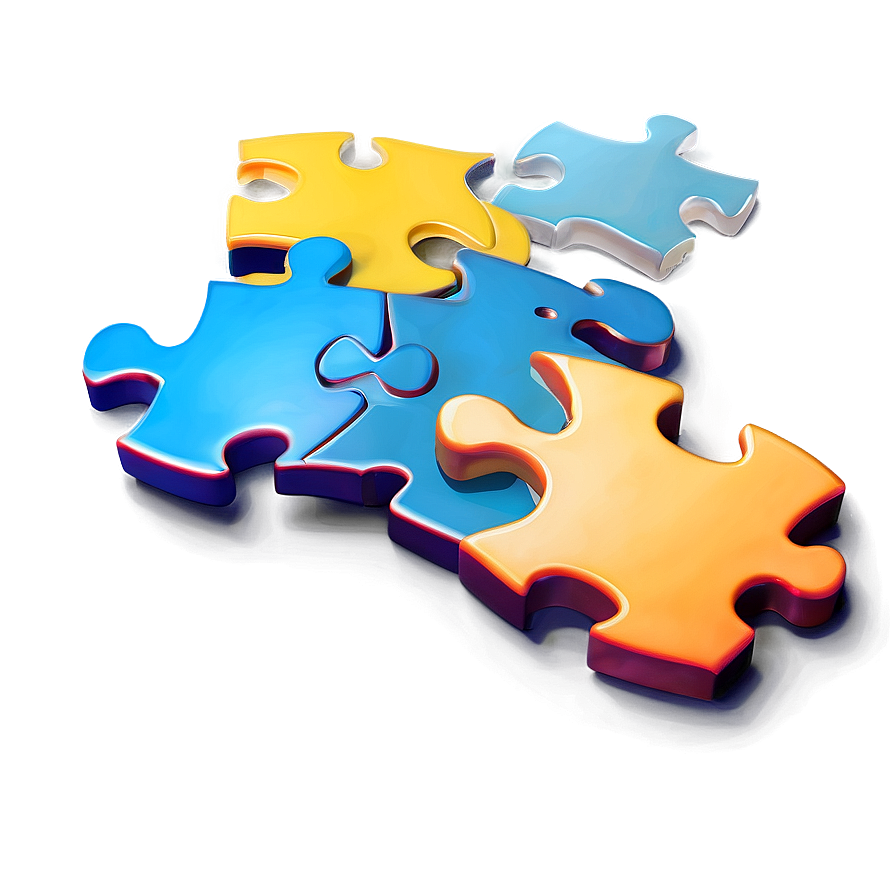 Large Puzzle Pieces Png 06132024 PNG