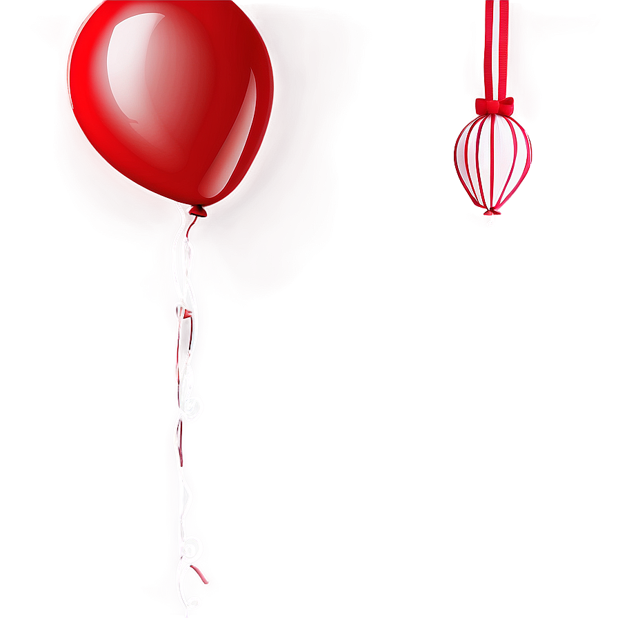 Large Red Balloons Png 06132024 PNG