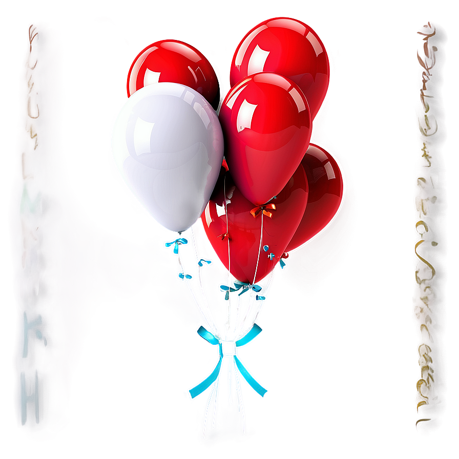 Large Red Balloons Png Edc PNG