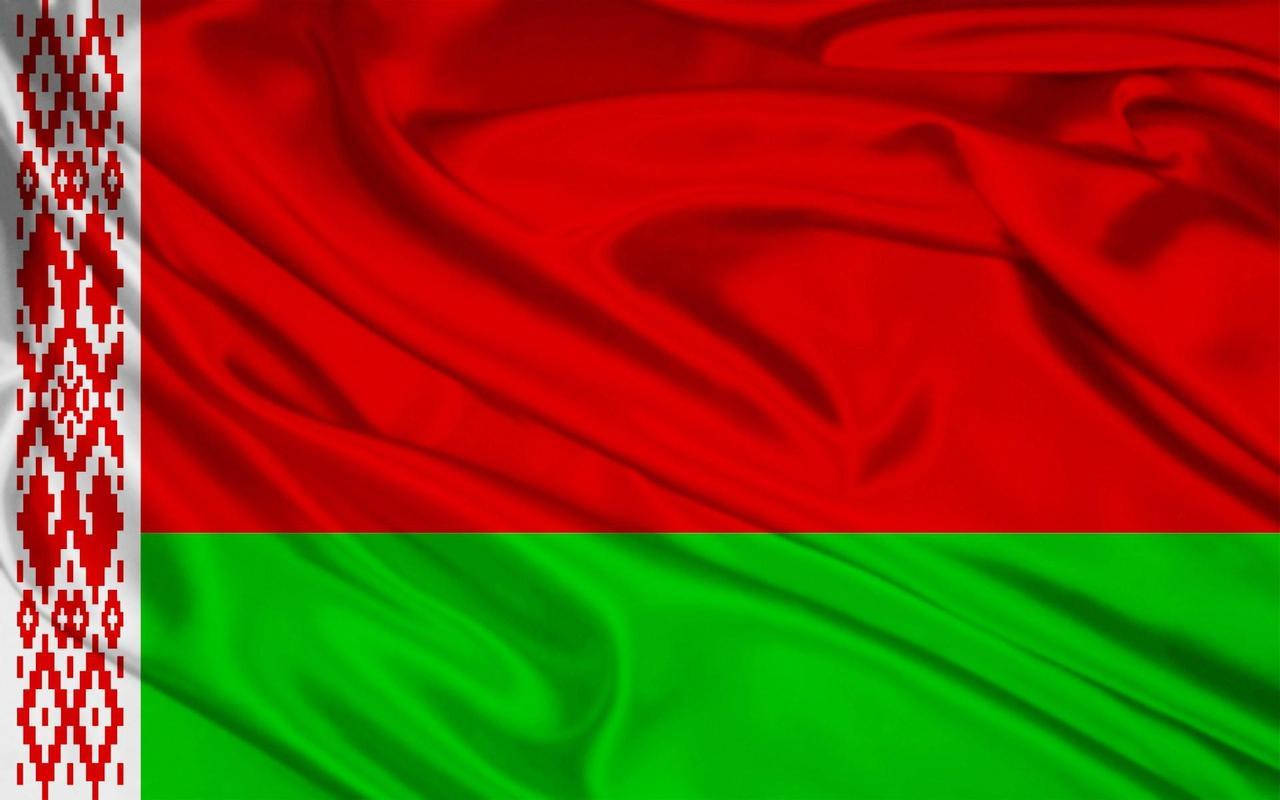 Large Silk Belarus Flag Background