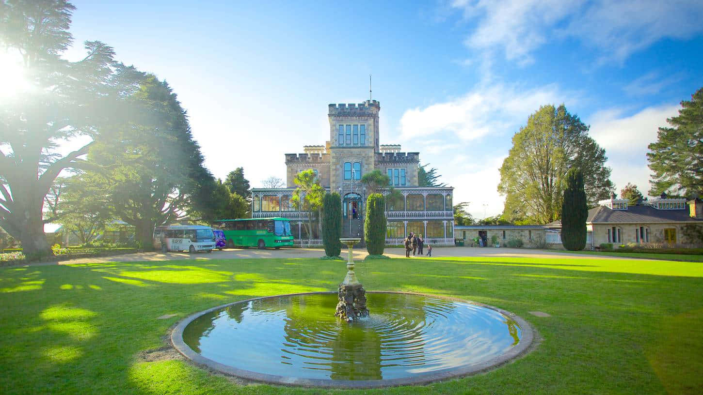 Larnach Castle Gardens Dunedin New Zealand Wallpaper