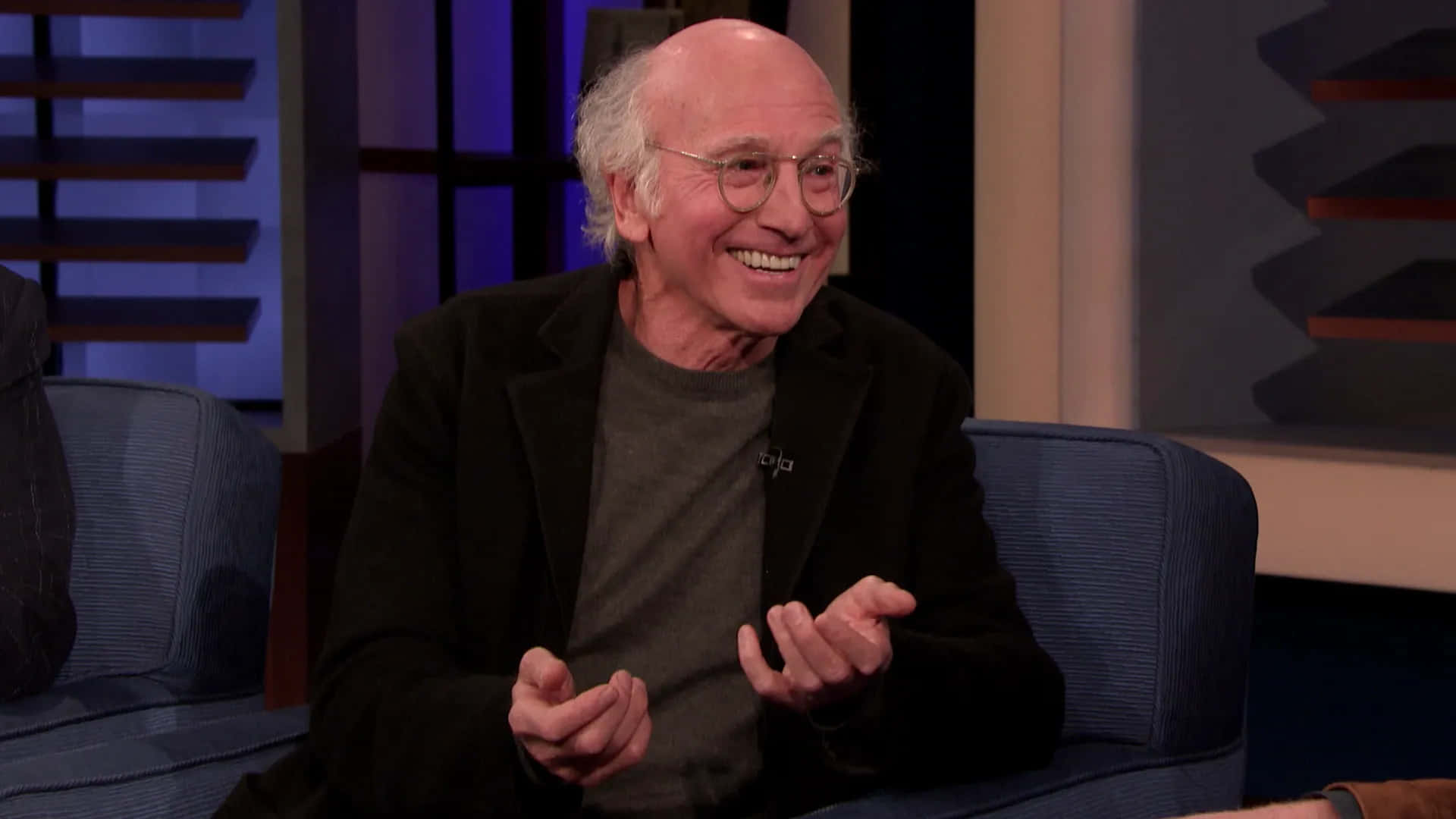 TV Industry Icon Larry David in Thought Wallpaper