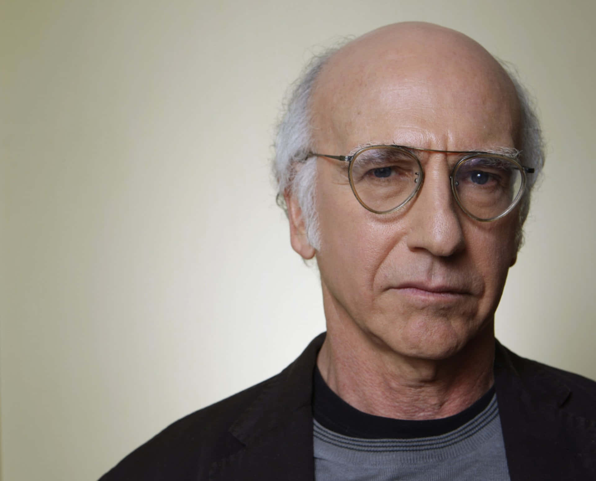 Larry David in his classic role as creator, writer and star of the hit show 'Curb Your Enthusiasm' Wallpaper