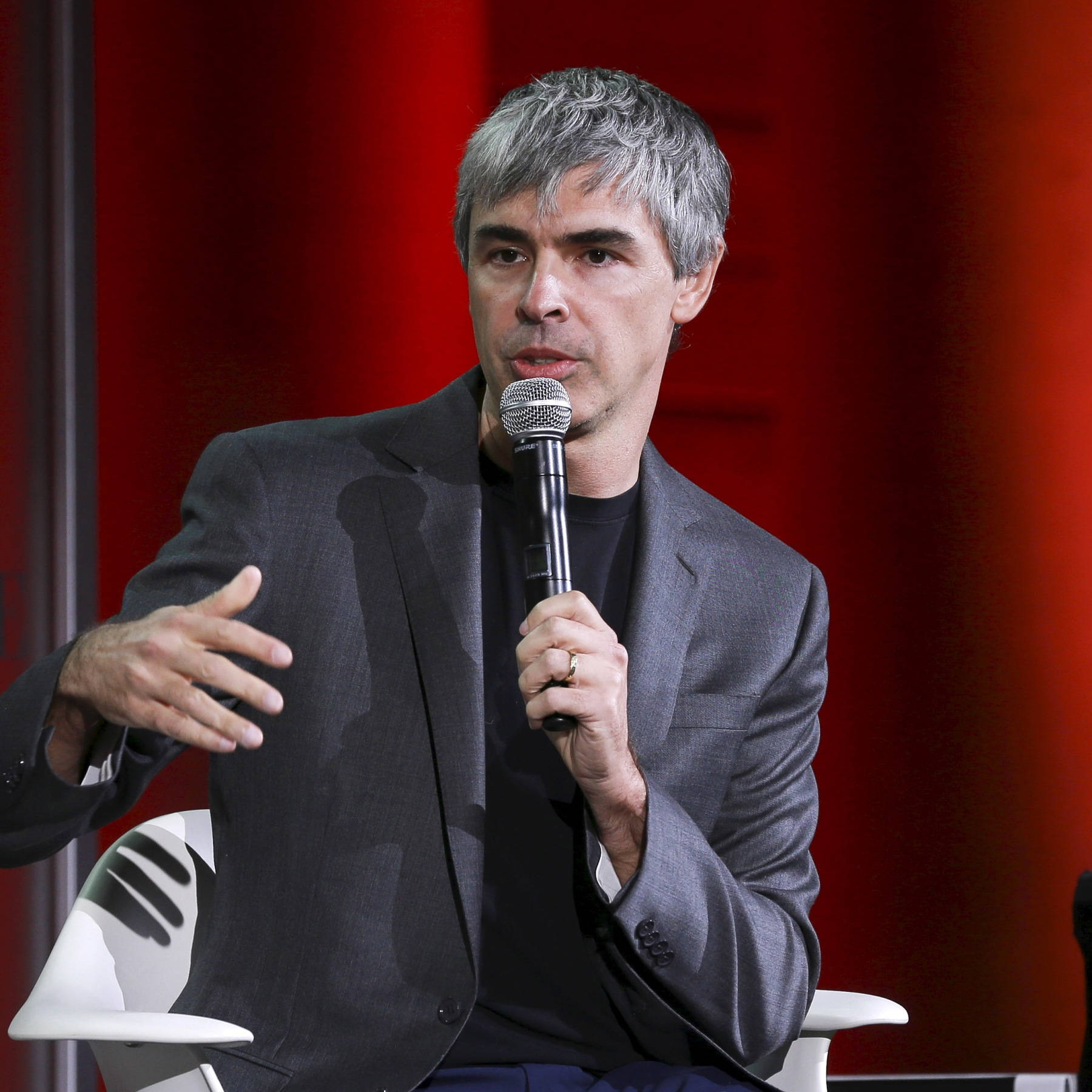 Larry Page 2015 Fortune Global Forum Explanation Photography Wallpaper