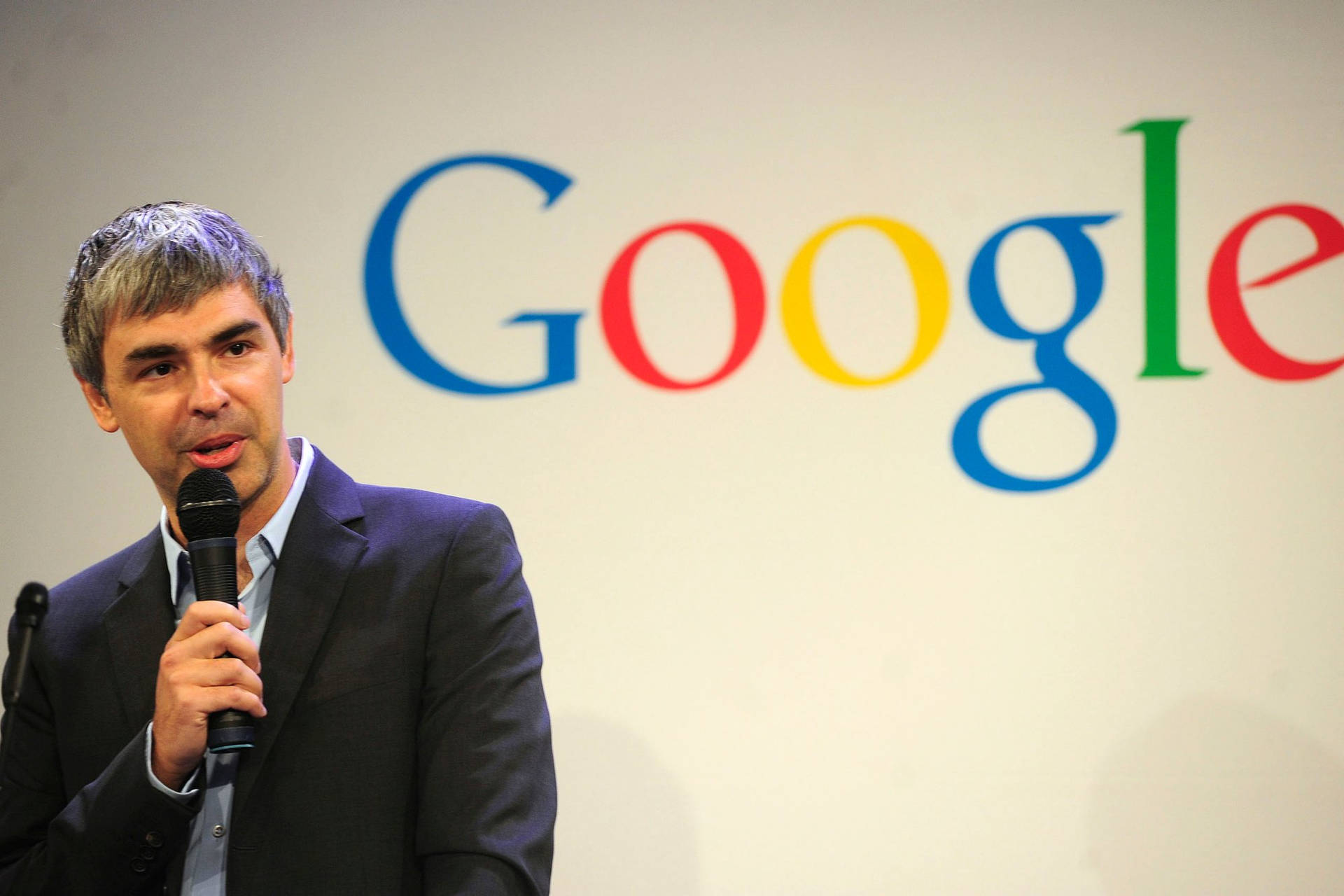 Larry Page American Billionaire Google Conference Photography Wallpaper