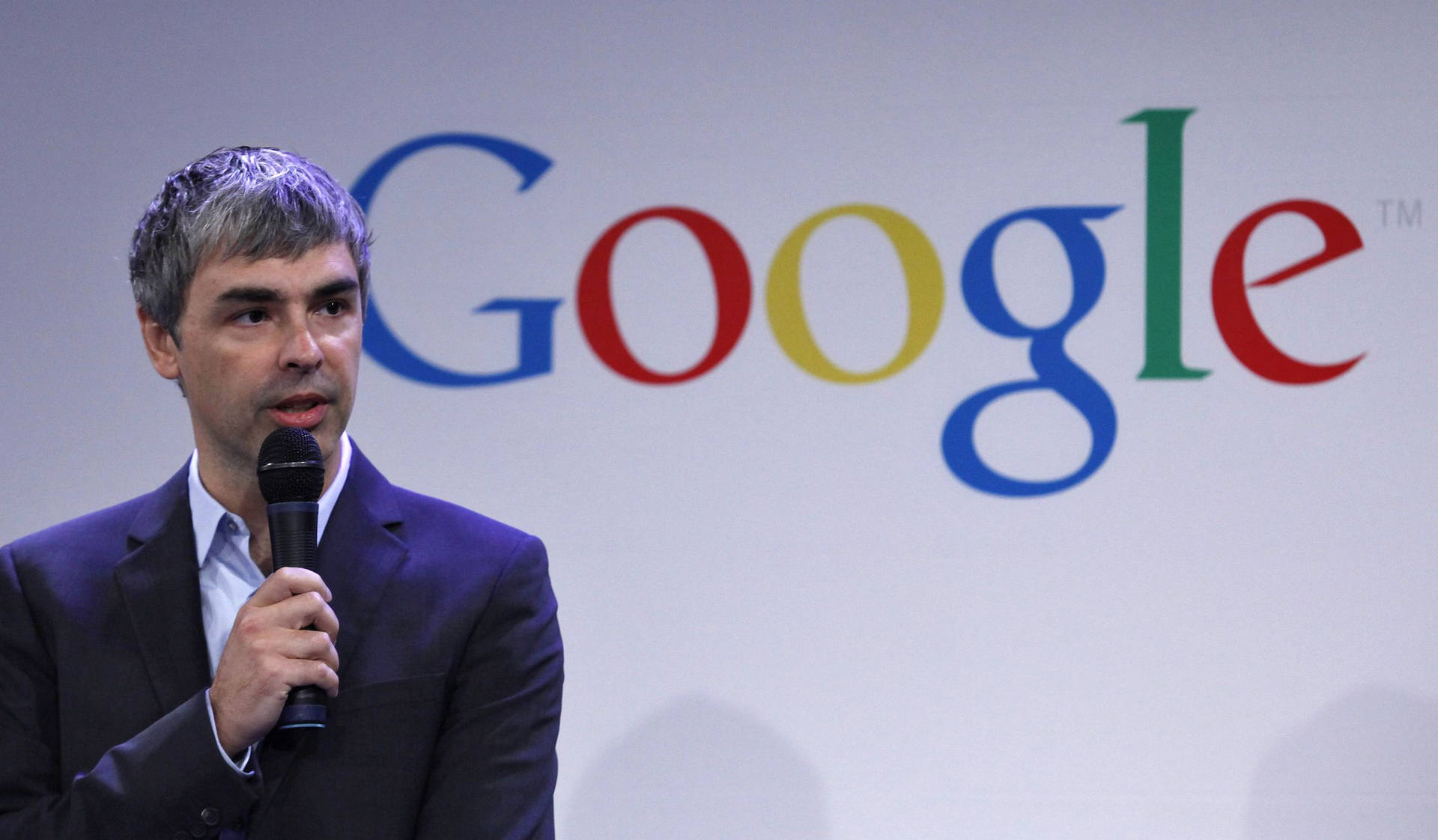 Larry Page Google Conference Speech Photography Wallpaper