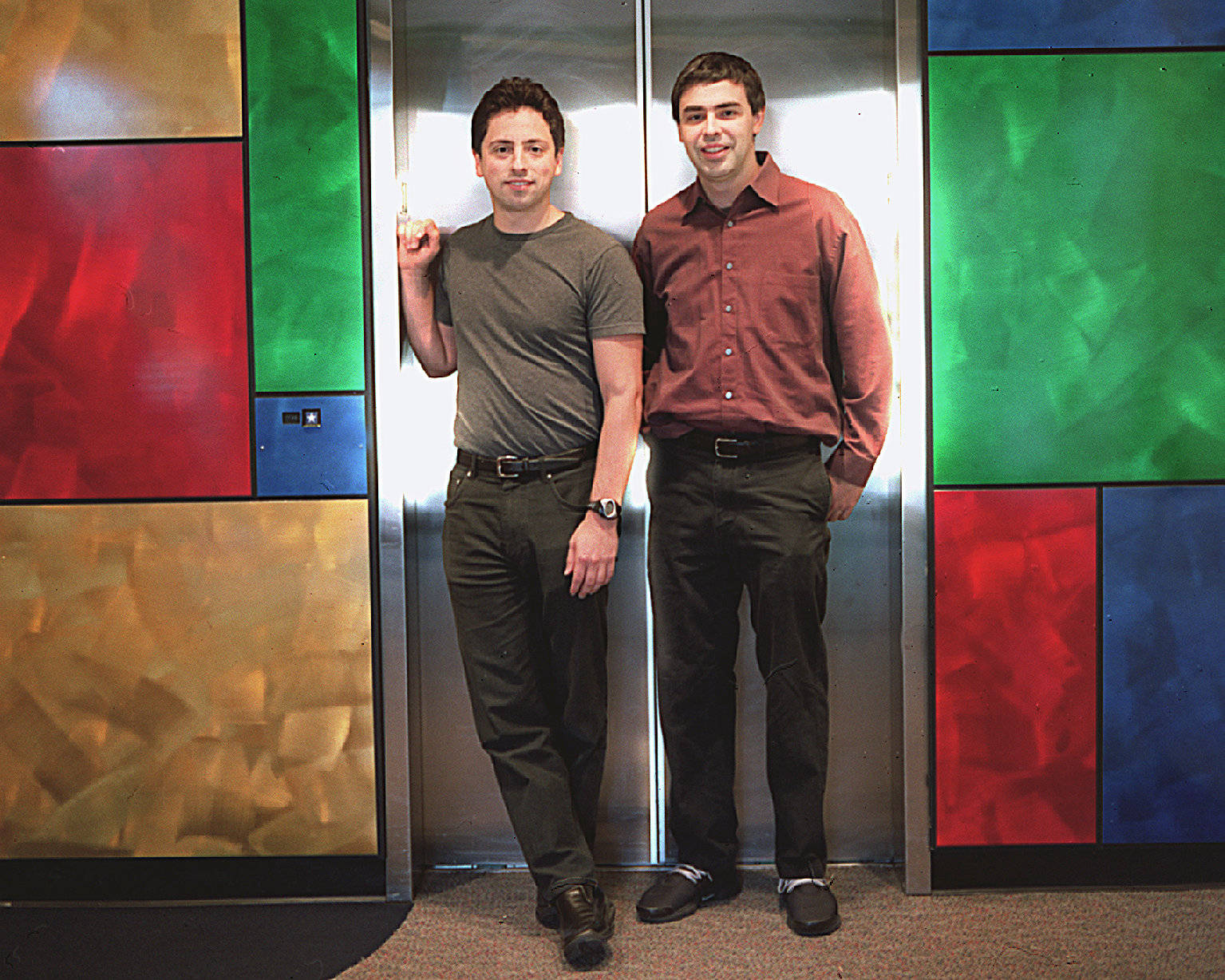 Larry Page Sergey Brin Google Hq California Photography Wallpaper