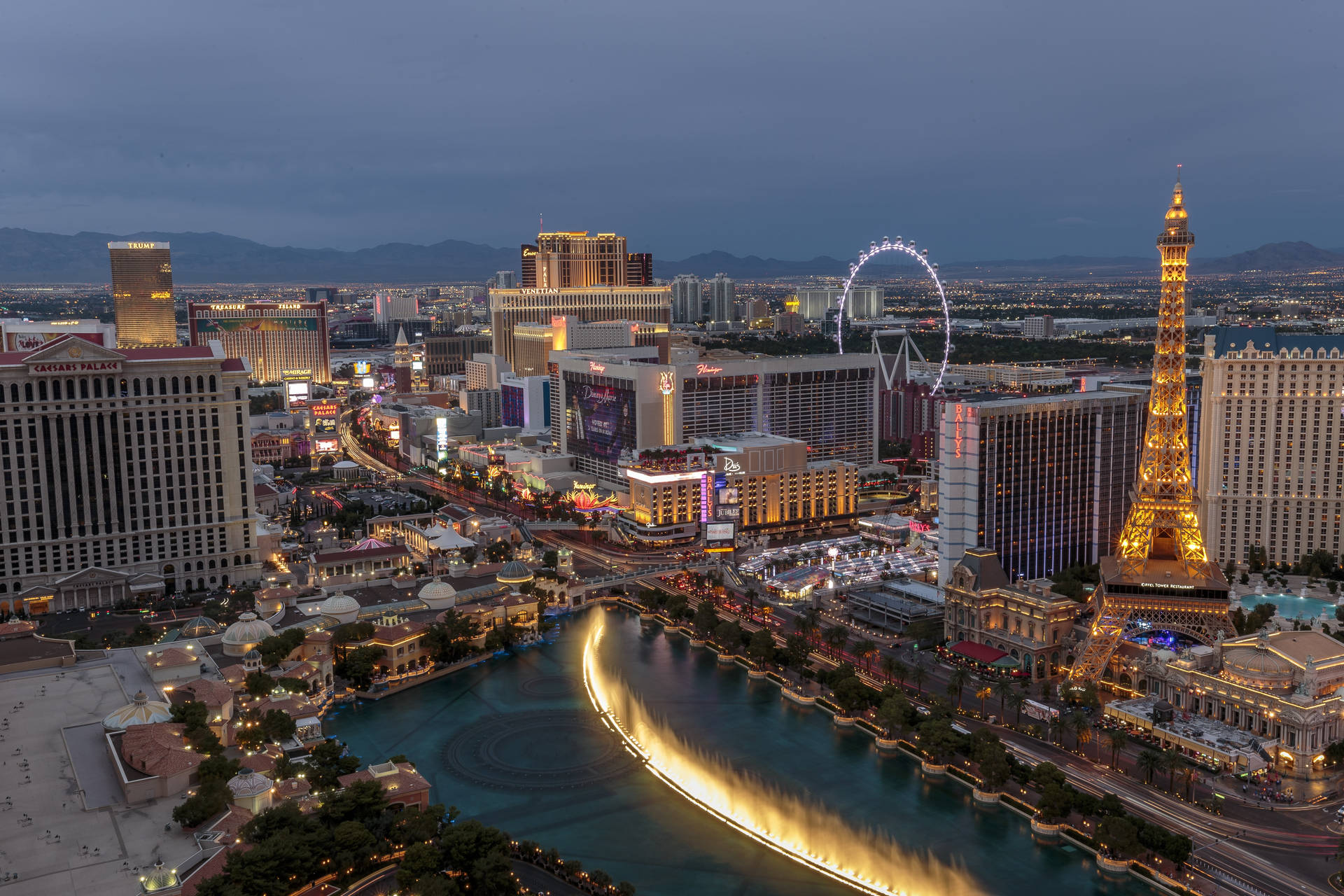 Bienvenidosa La Extravagante Y Glamorosa Ciudad De Las Vegas Fondo de pantalla
