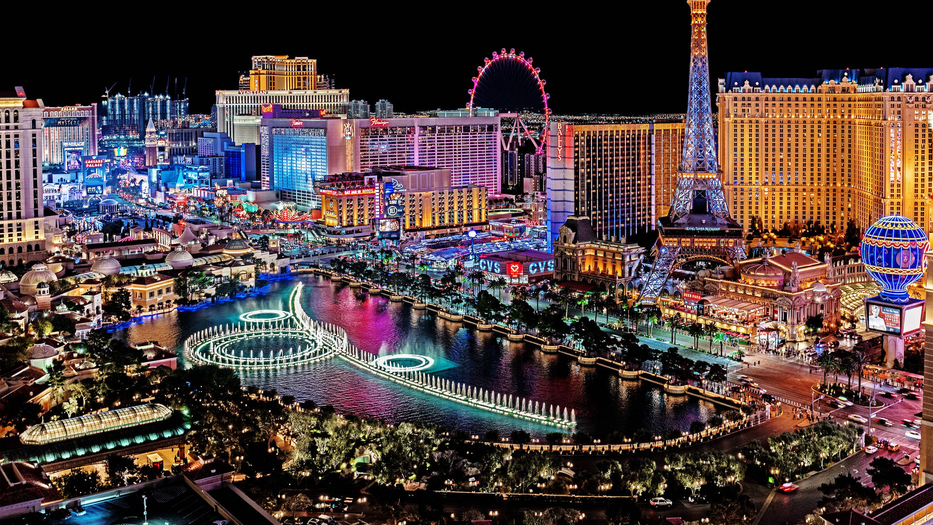 Download Welcome to the Glittering City of Lights: Las Vegas Wallpaper