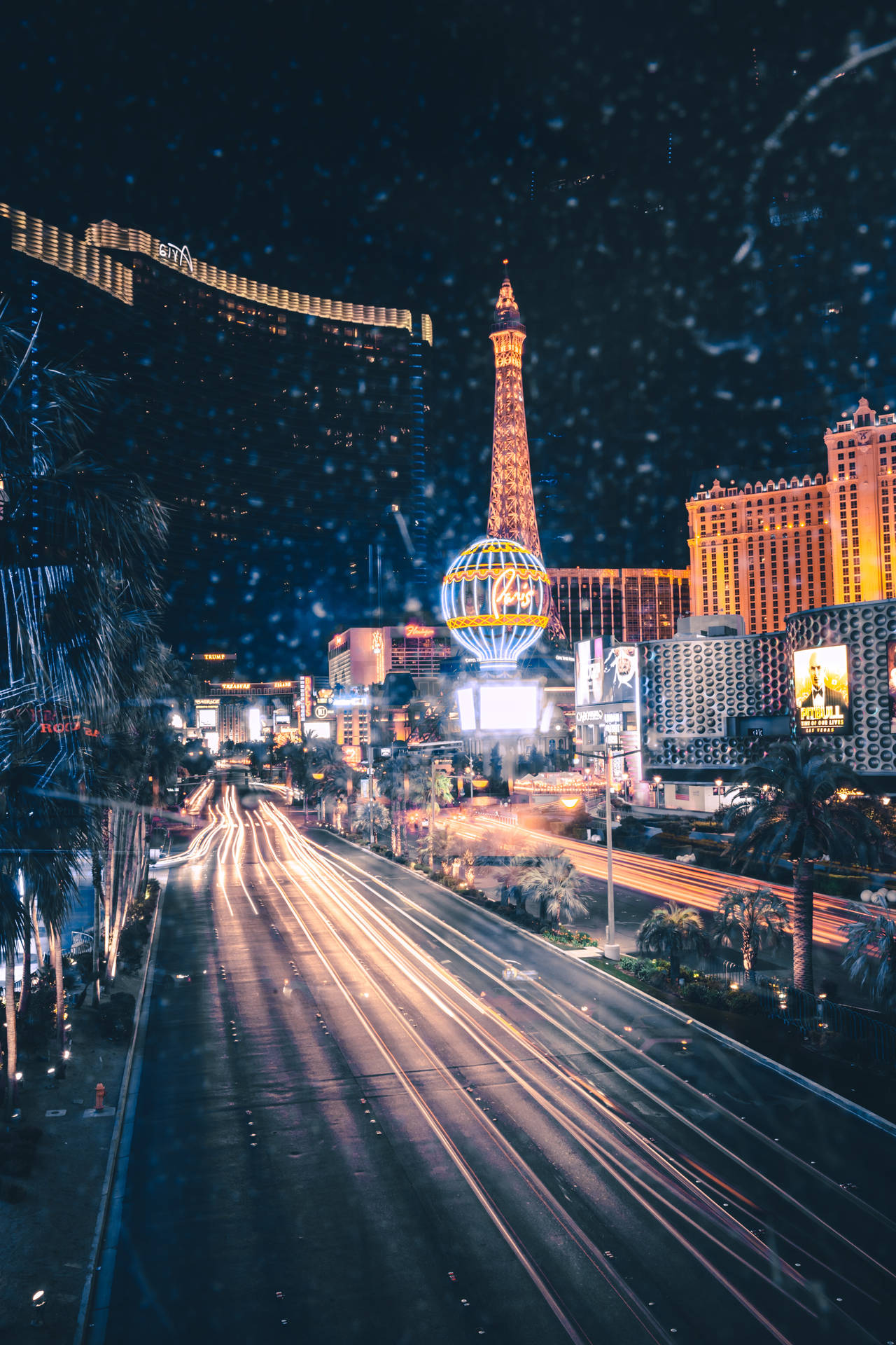 Den spænding af Las Vegas om natten. Wallpaper