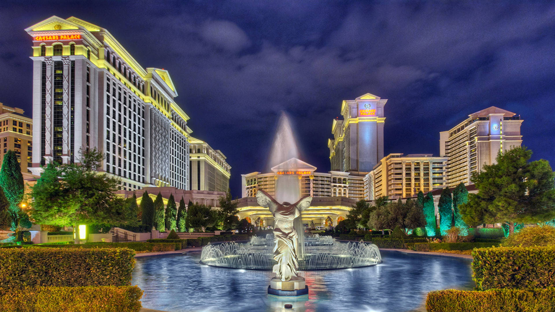 Las Vegas Caesars Palace Gardens Wallpaper