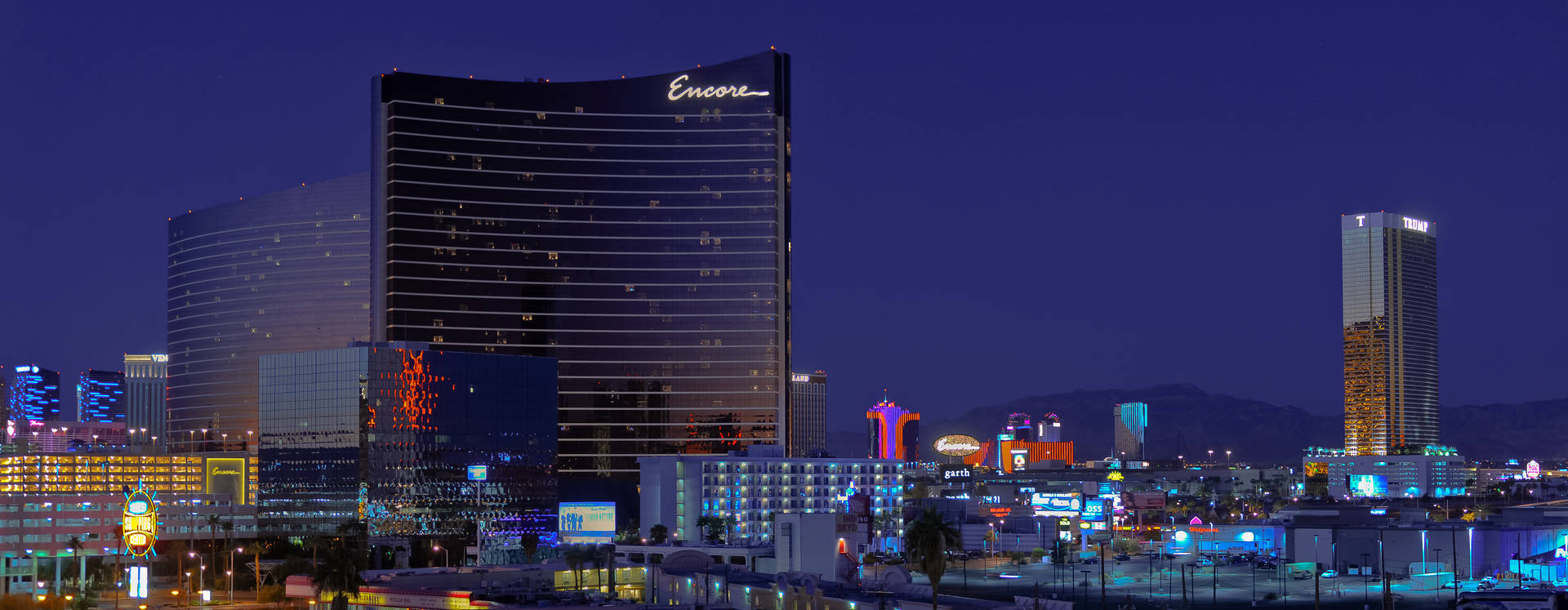Las Vegas Encore In Widescreen Wallpaper