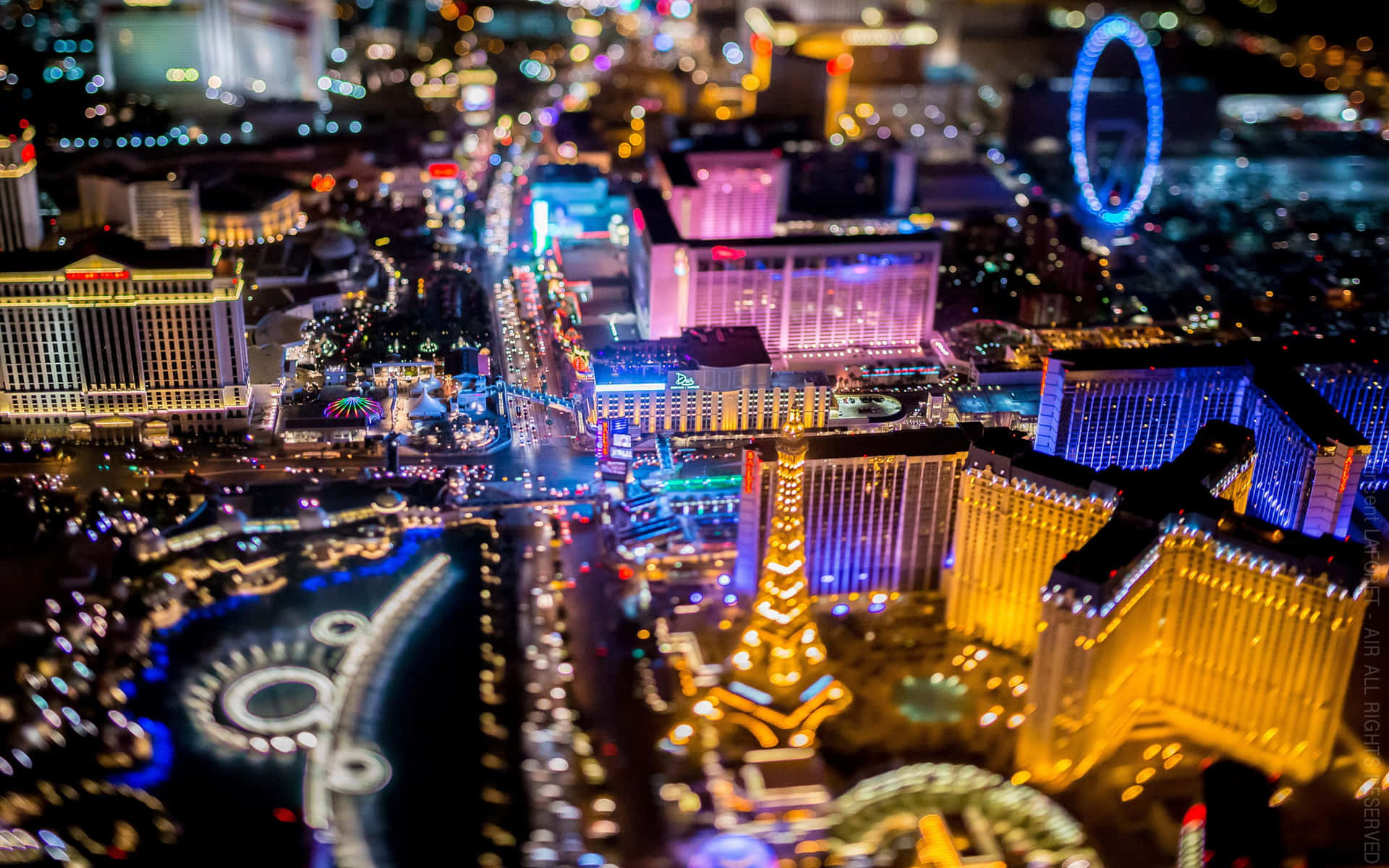 Vistaespetacular De Las Vegas, Nevada. Papel de Parede