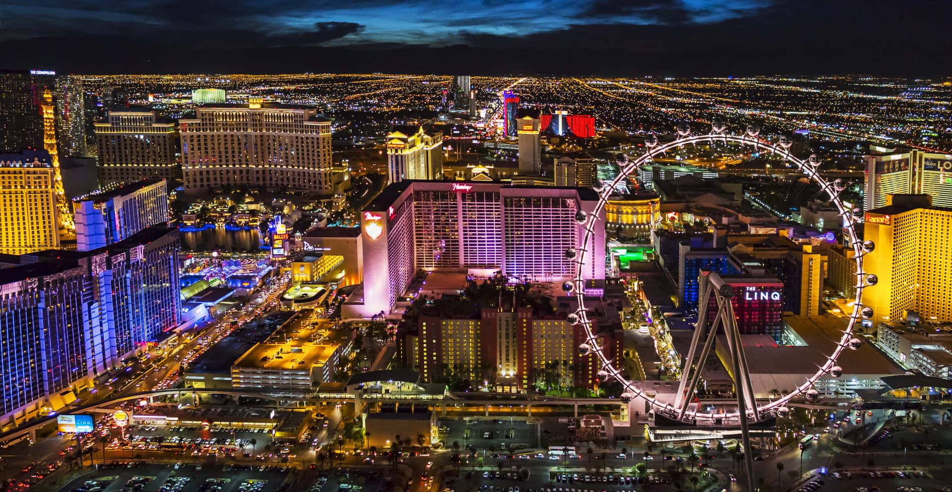 Welcome to Las Vegas, the Entertainment Capital of the World Wallpaper
