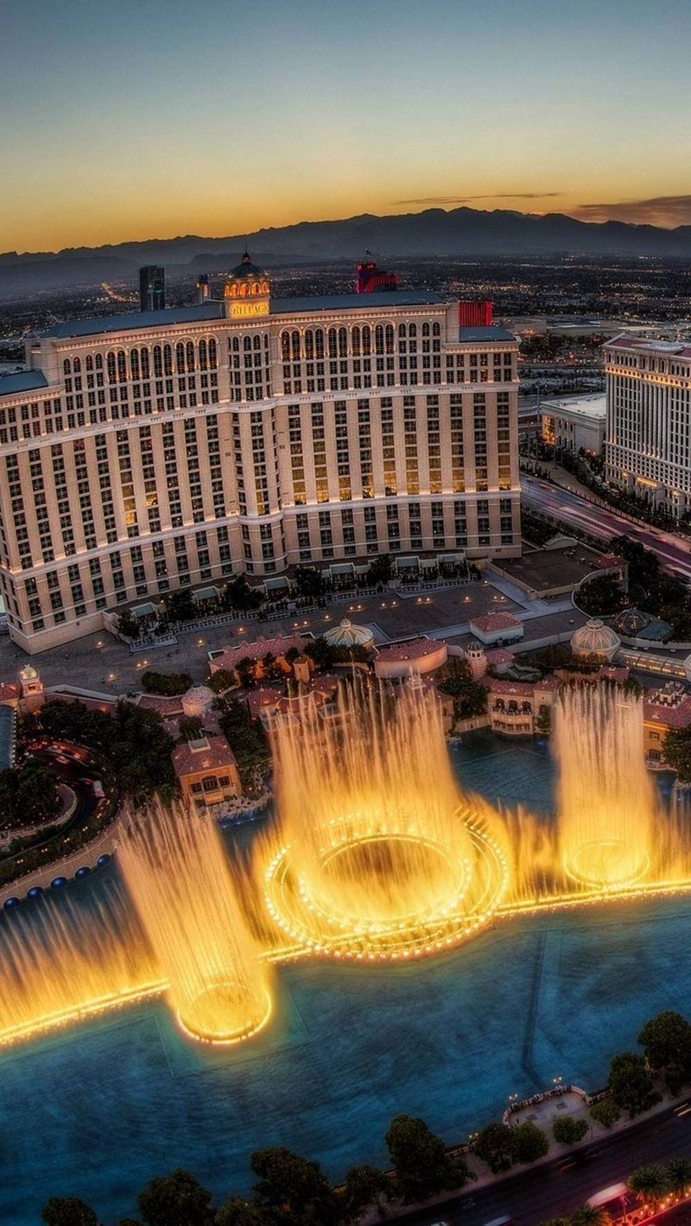 Las Vegas Iphone Bellagio Fountains Wallpaper