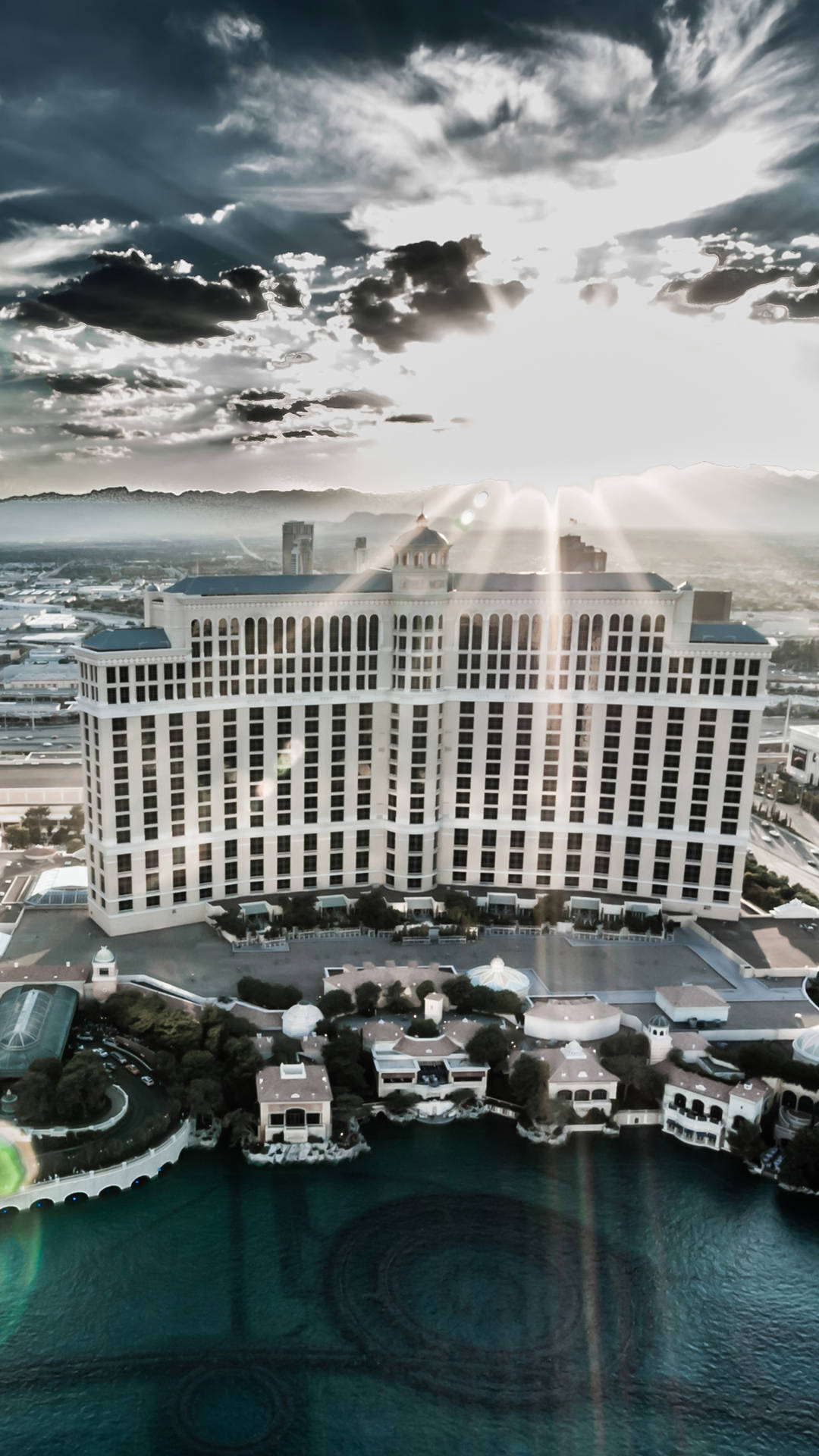 Las Vegas Iphone Bellagio Sunrise Wallpaper