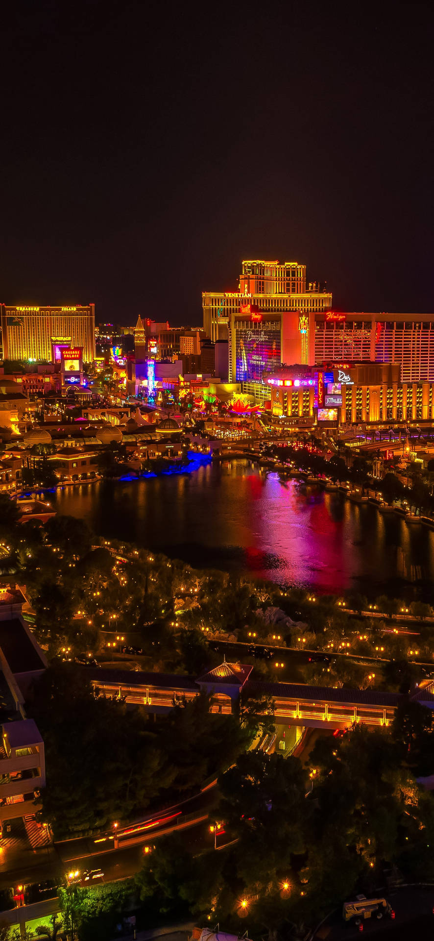 Las Vegas Iphone City Night Wallpaper