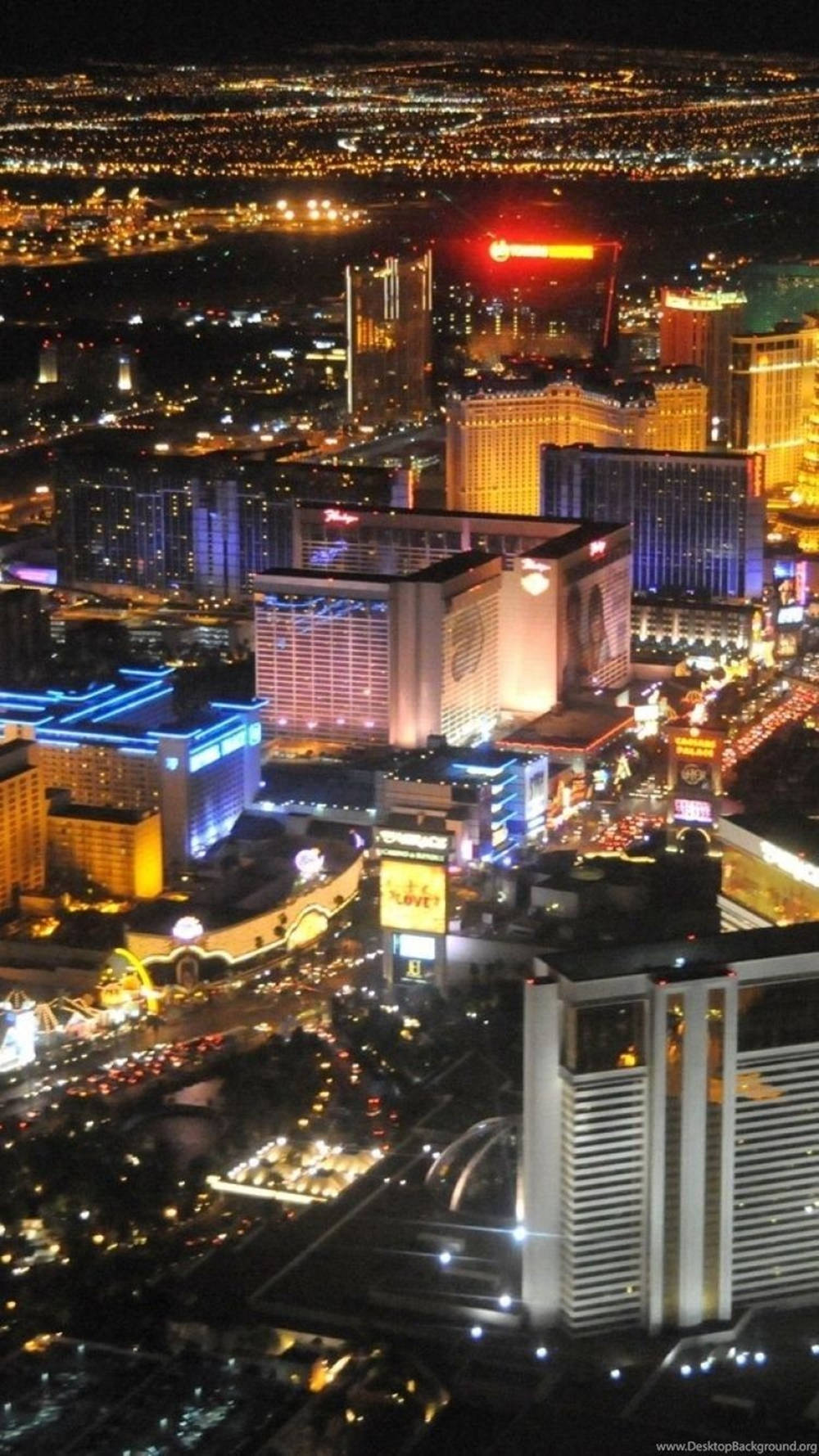 Las Vegas Iphone Nightscape Wallpaper
