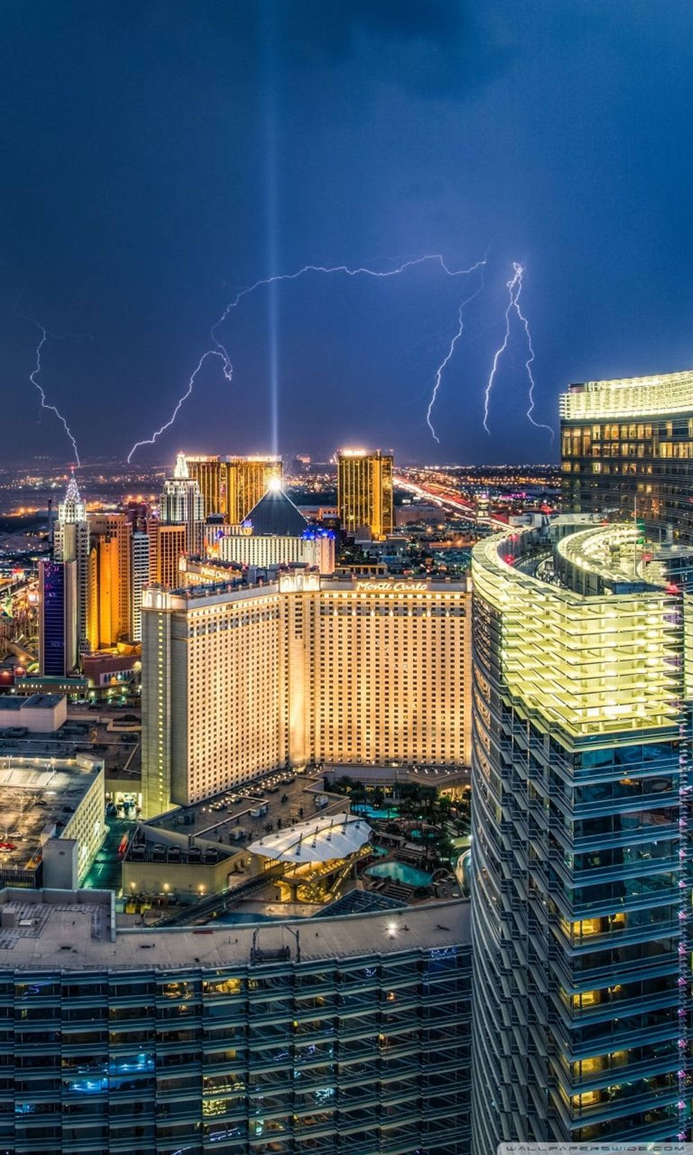 Las Vegas Iphone Sky Thunder Sfondo