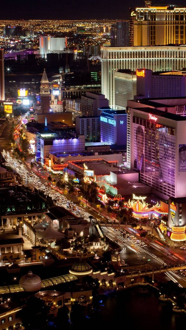 Las Vegas Night City Lights Wallpaper