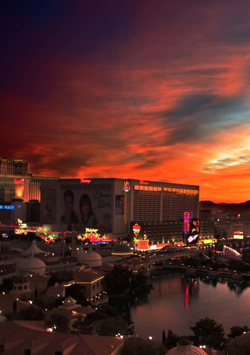 Erkundelas Vegas Mit Deinem Smartphone Wallpaper