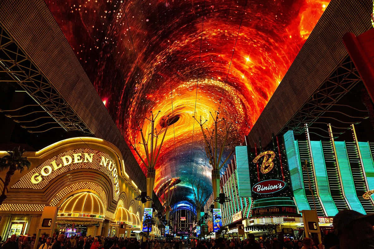 The lights illuminating Las Vegas's bustling nightlife