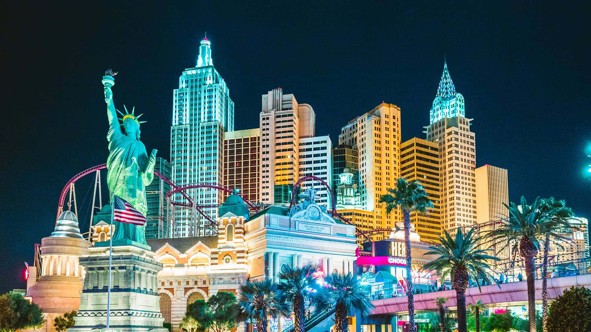Willkommenin Den Hellen Lichtern Von Las Vegas