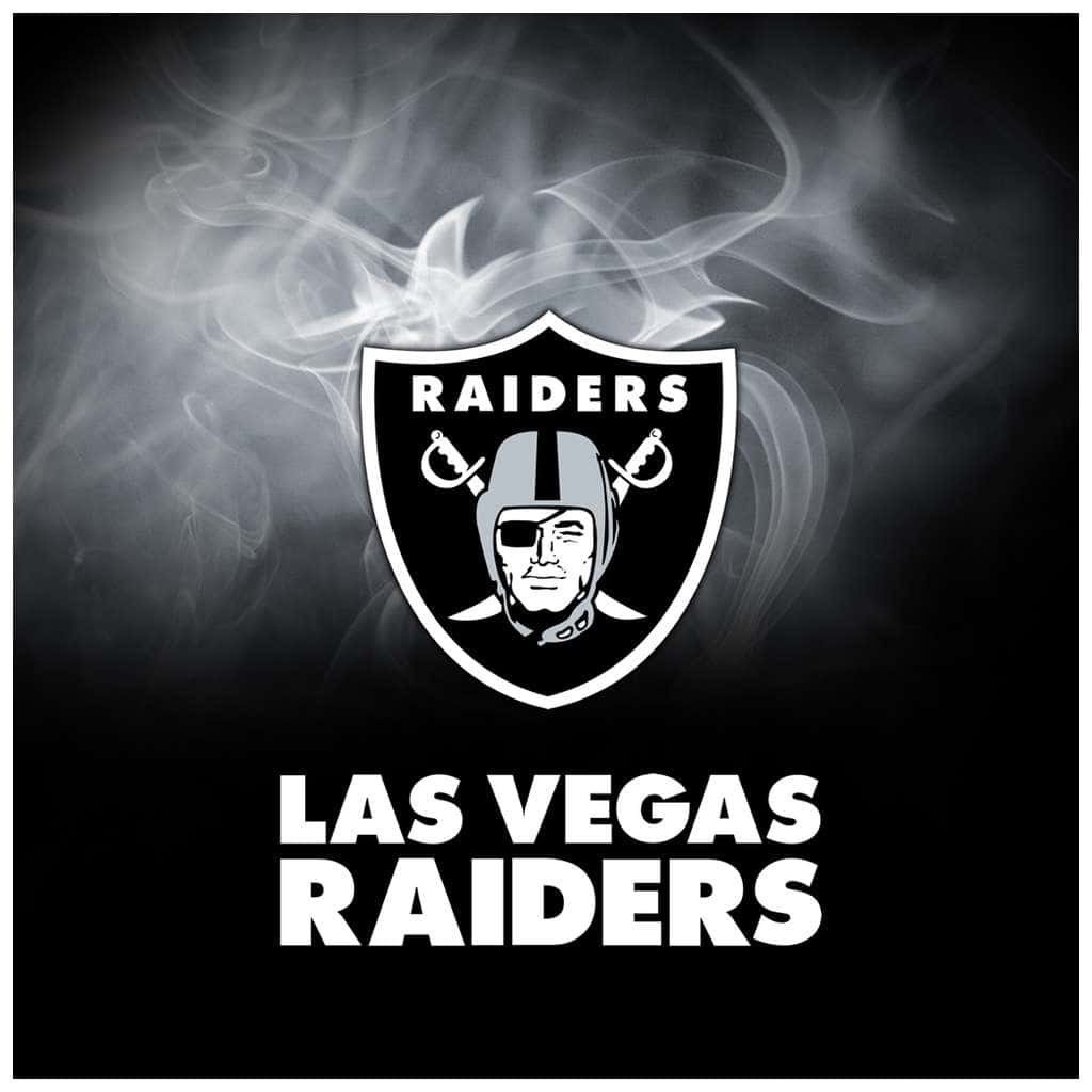 Las Vegas Raiders Logo Smoke Background Wallpaper