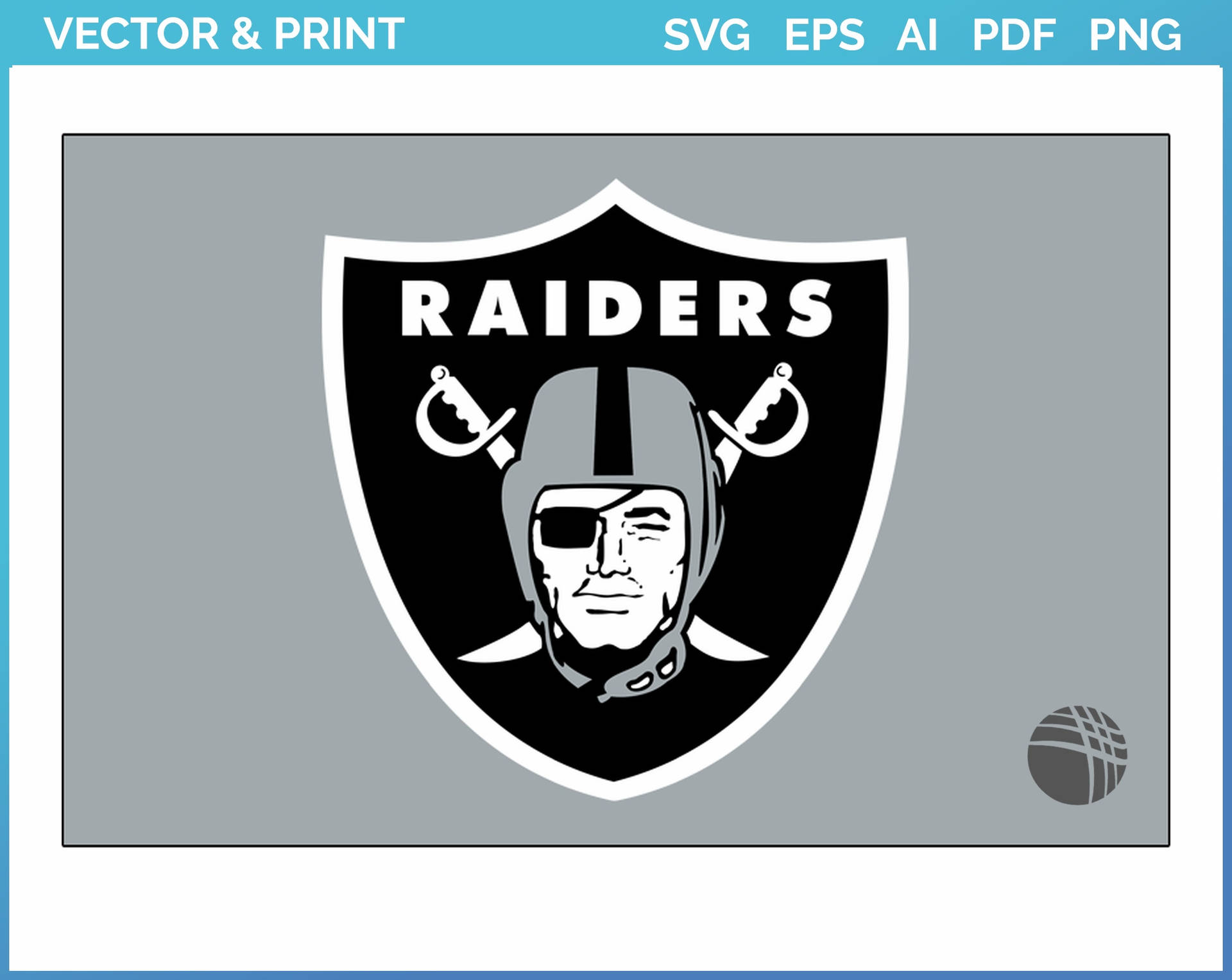 Las Vegas Raiders Logo Vectorisering og Udskrivning på Tapet. Wallpaper