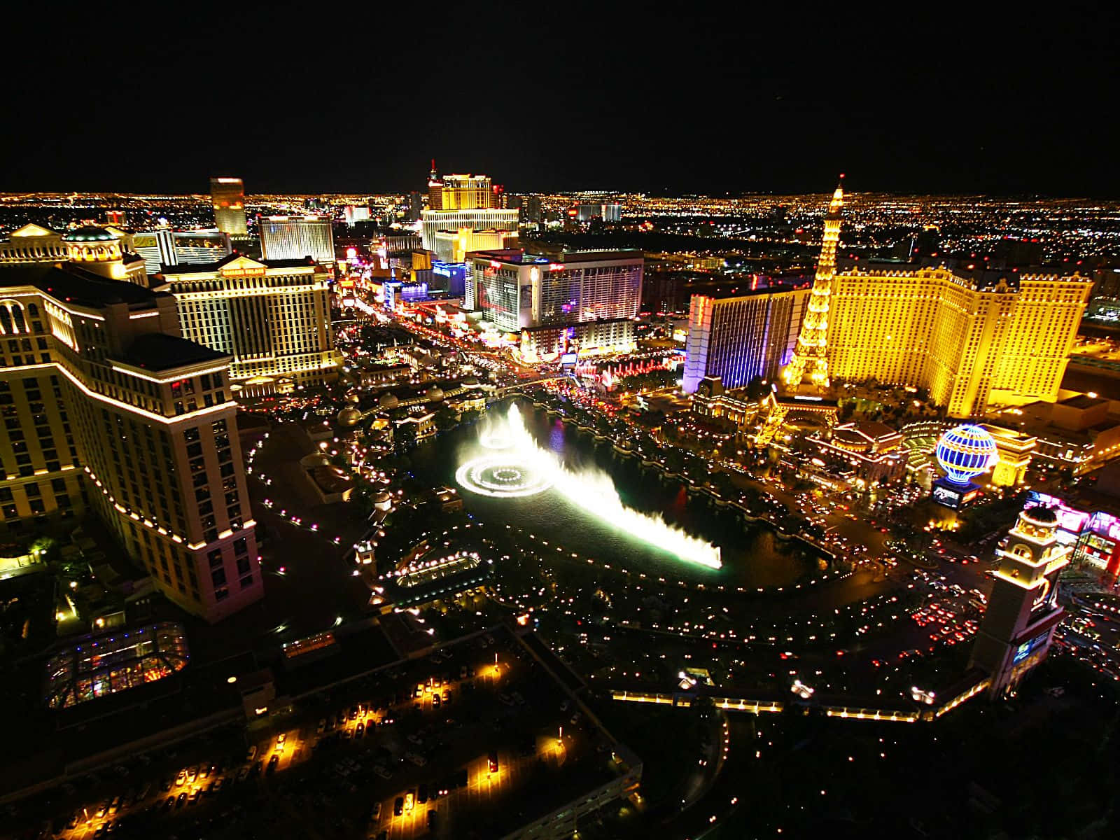 Lasbrillantes Luces De Las Vegas Fondo de pantalla