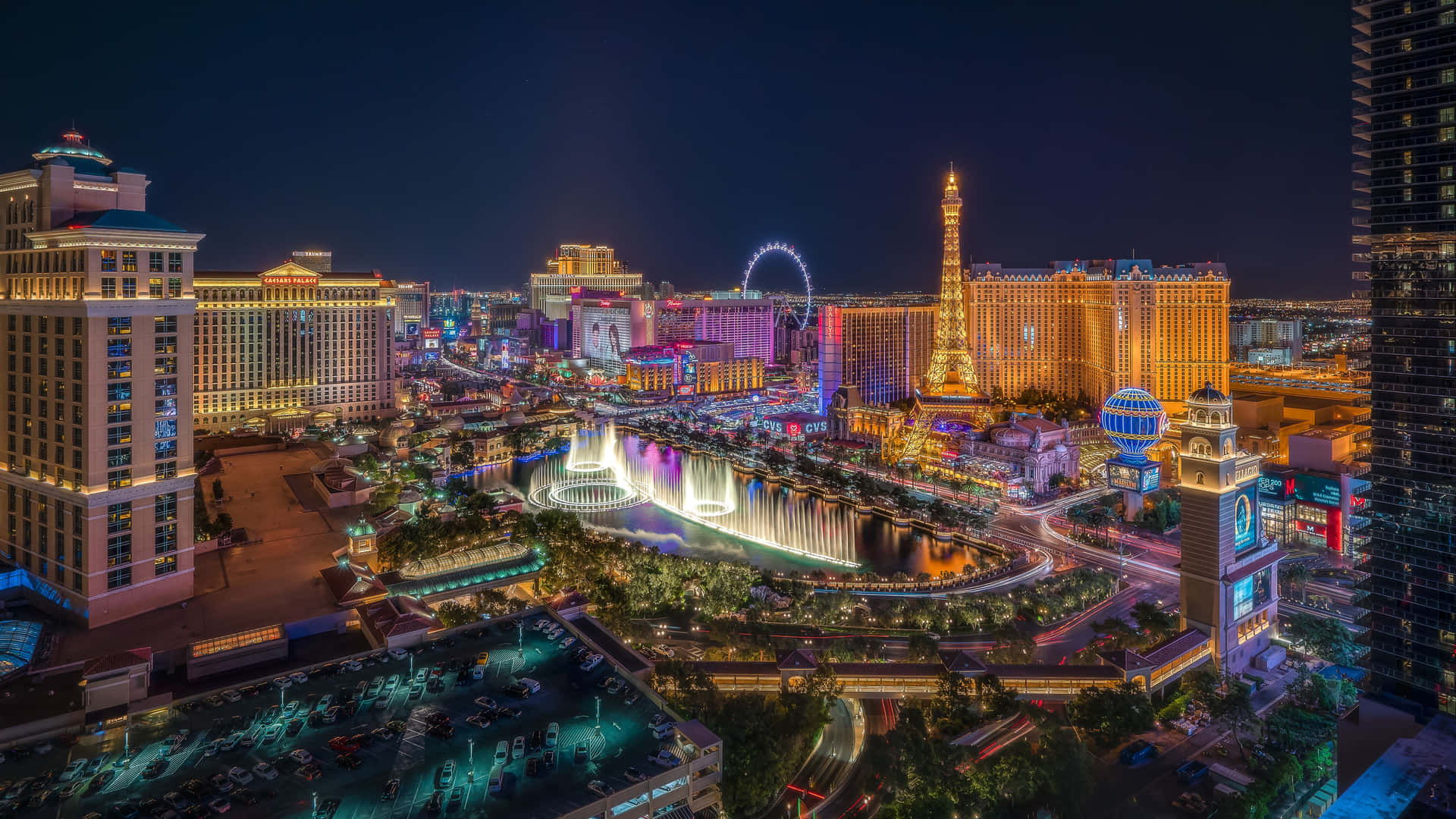 Las Vegas Skyline Iphone Screen Wallpaper