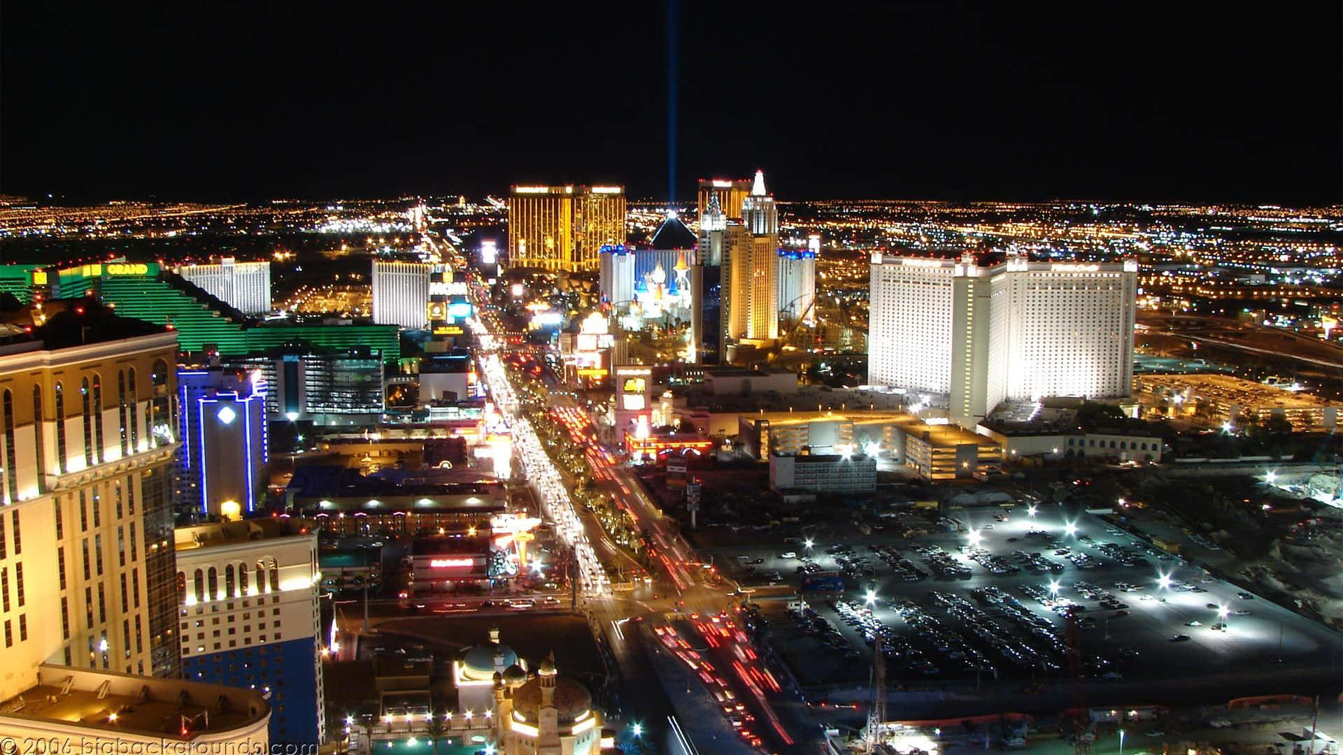 Levende Las Vegas Skyline Wallpaper