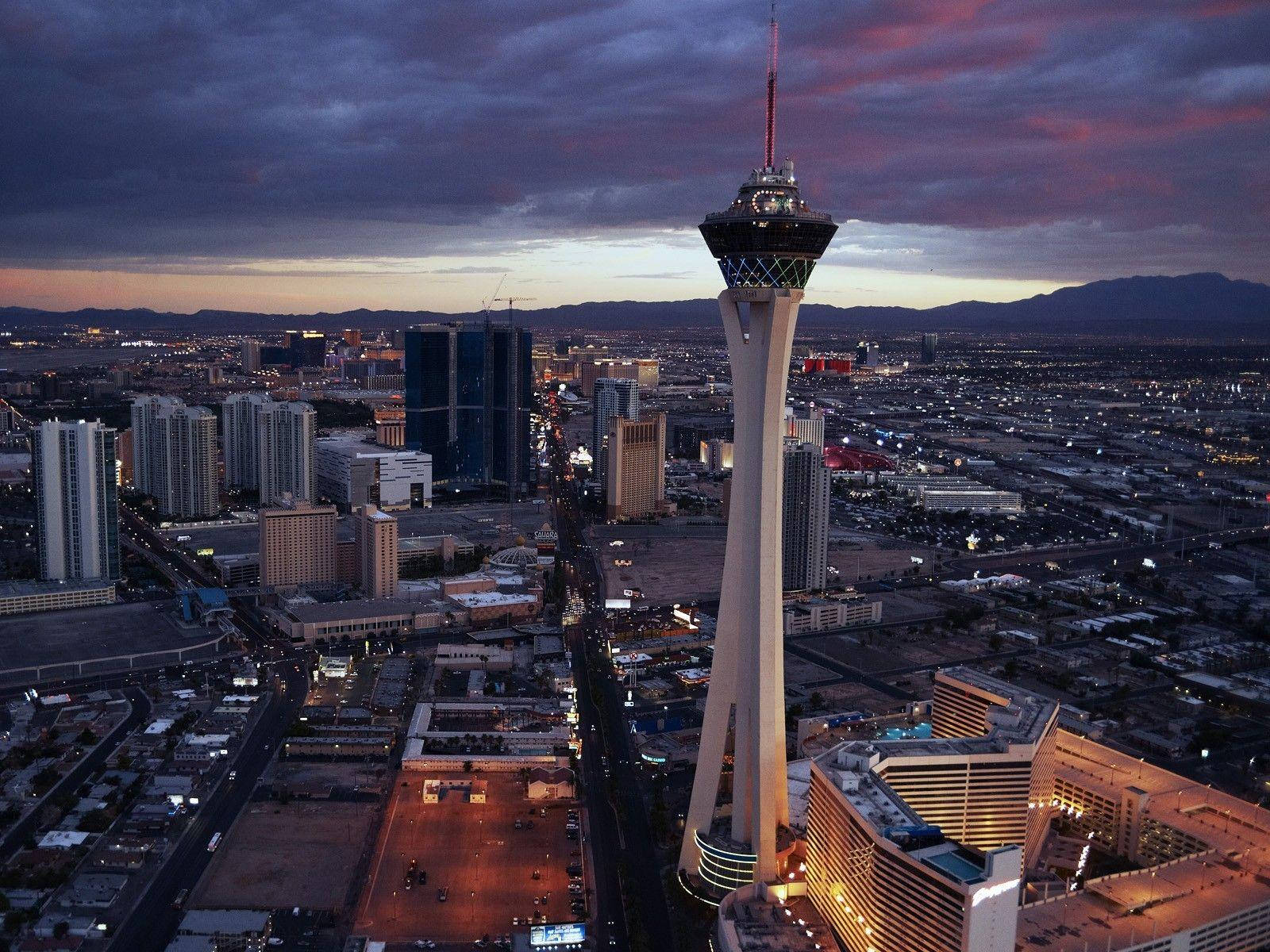 Las Vegas Strip The Strut Sunset Wallpaper