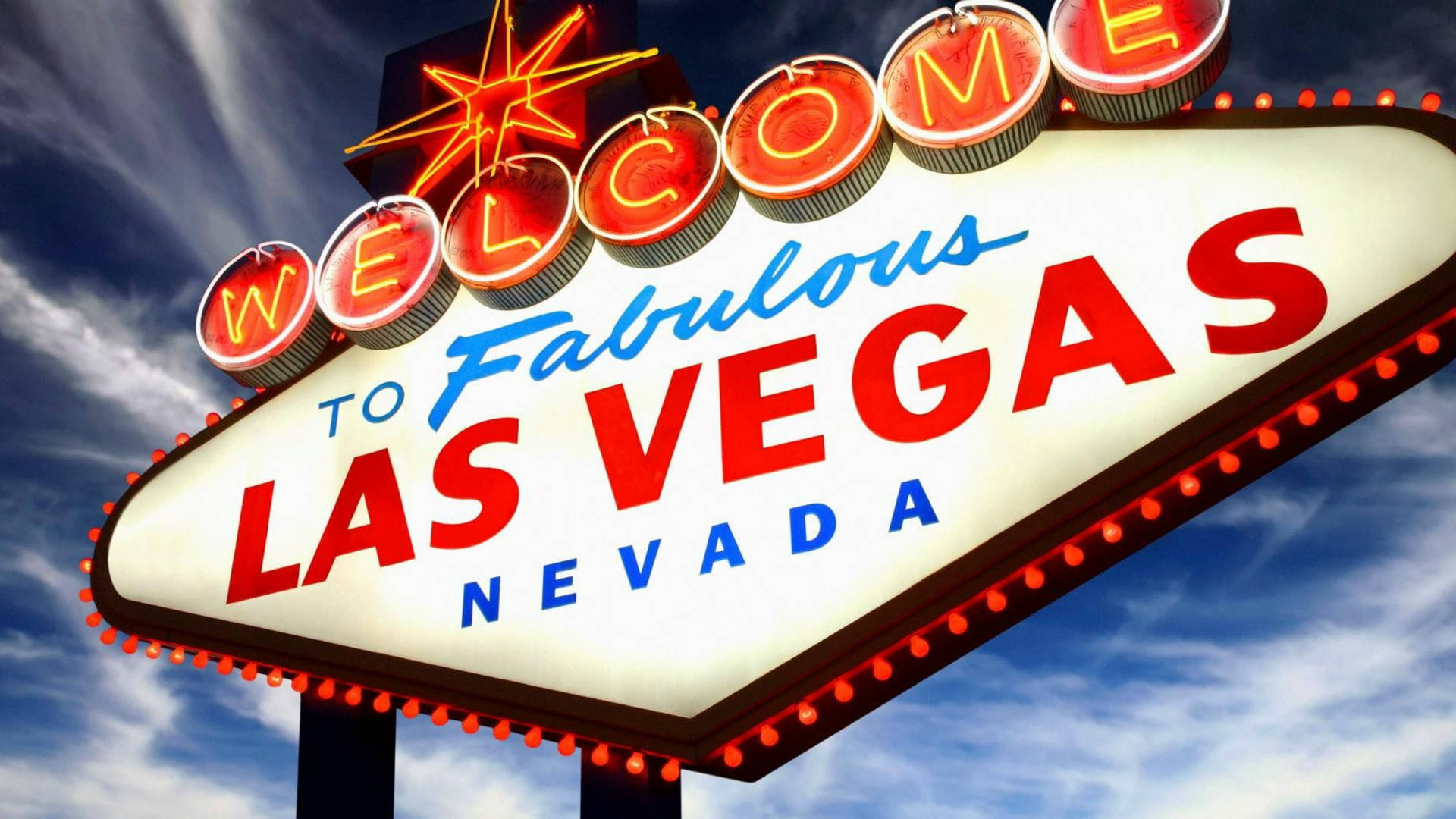 Las Vegas Welcome Sign Close-up