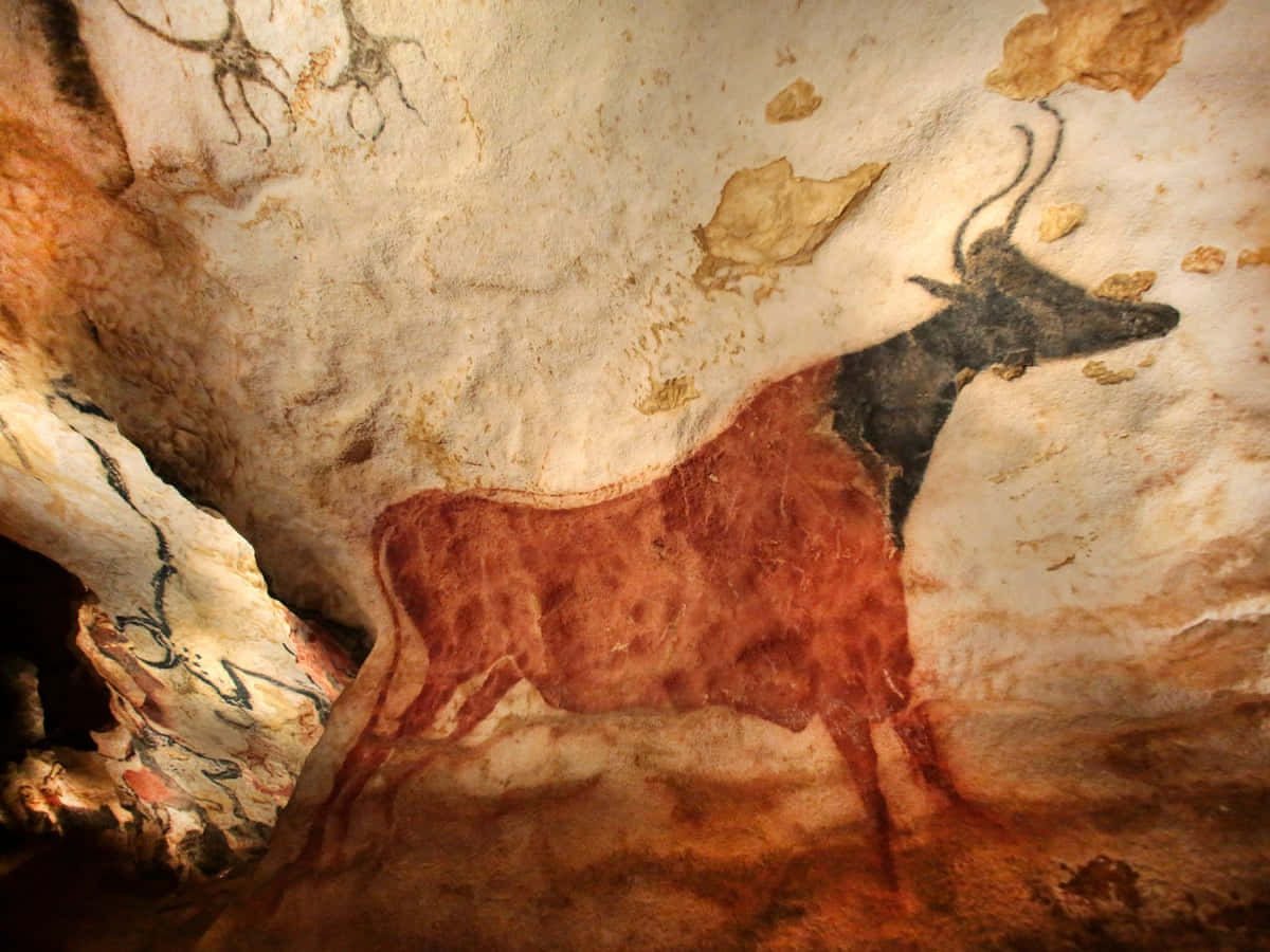 The Intricate Wall Paintings of the Lascaux Caves Wallpaper