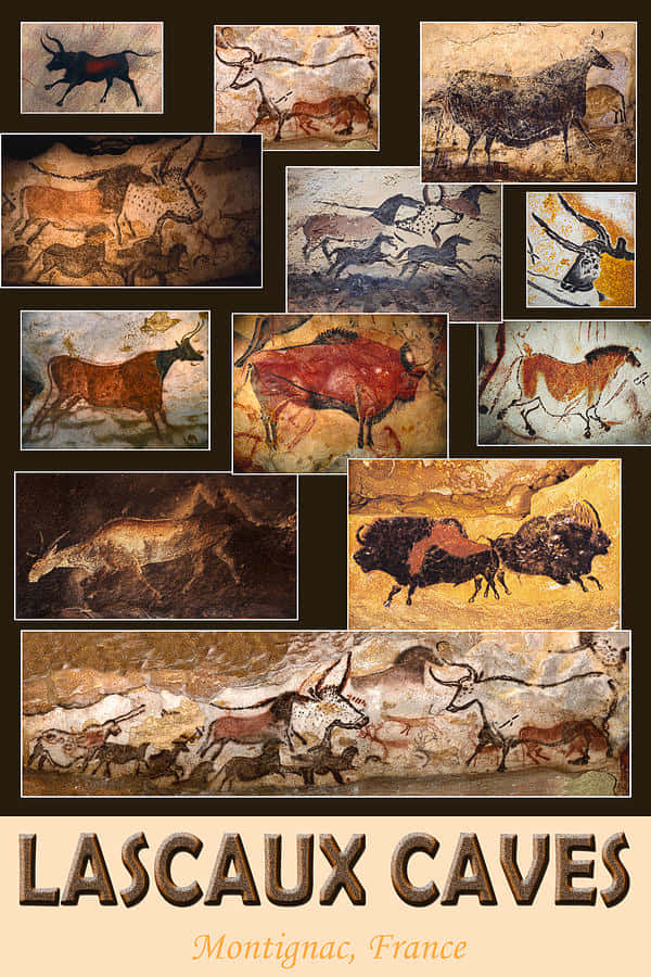 Stunning Archeological Artistry in the Lascaux Caves Wallpaper