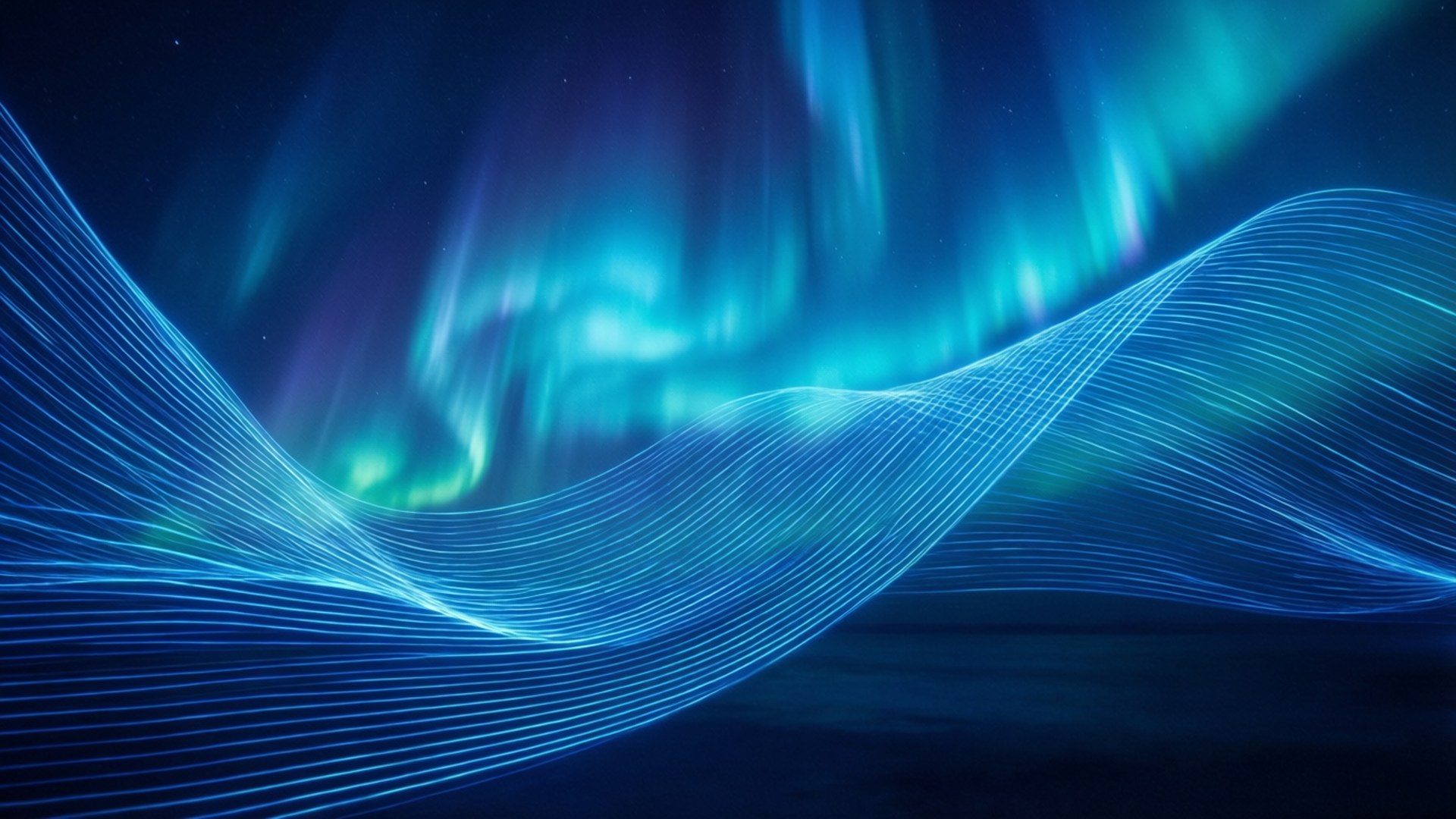 Laser Aurora Waves Bakgrundsbilder