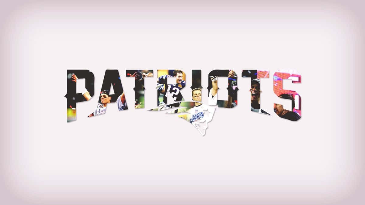 Lasquadra Dei Patriots Che Festeggia Sul Campo