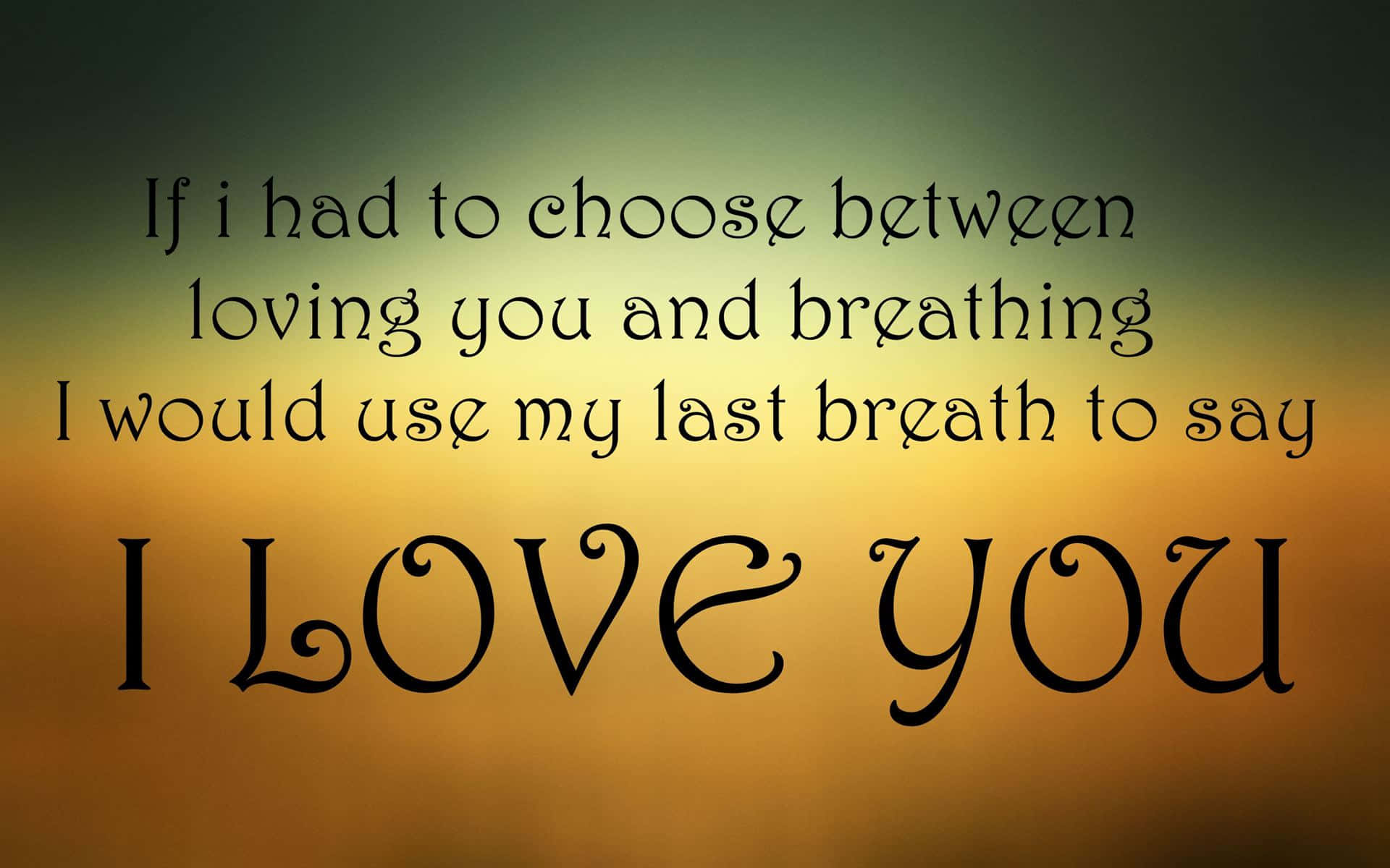 Last Breath Love Declaration Wallpaper