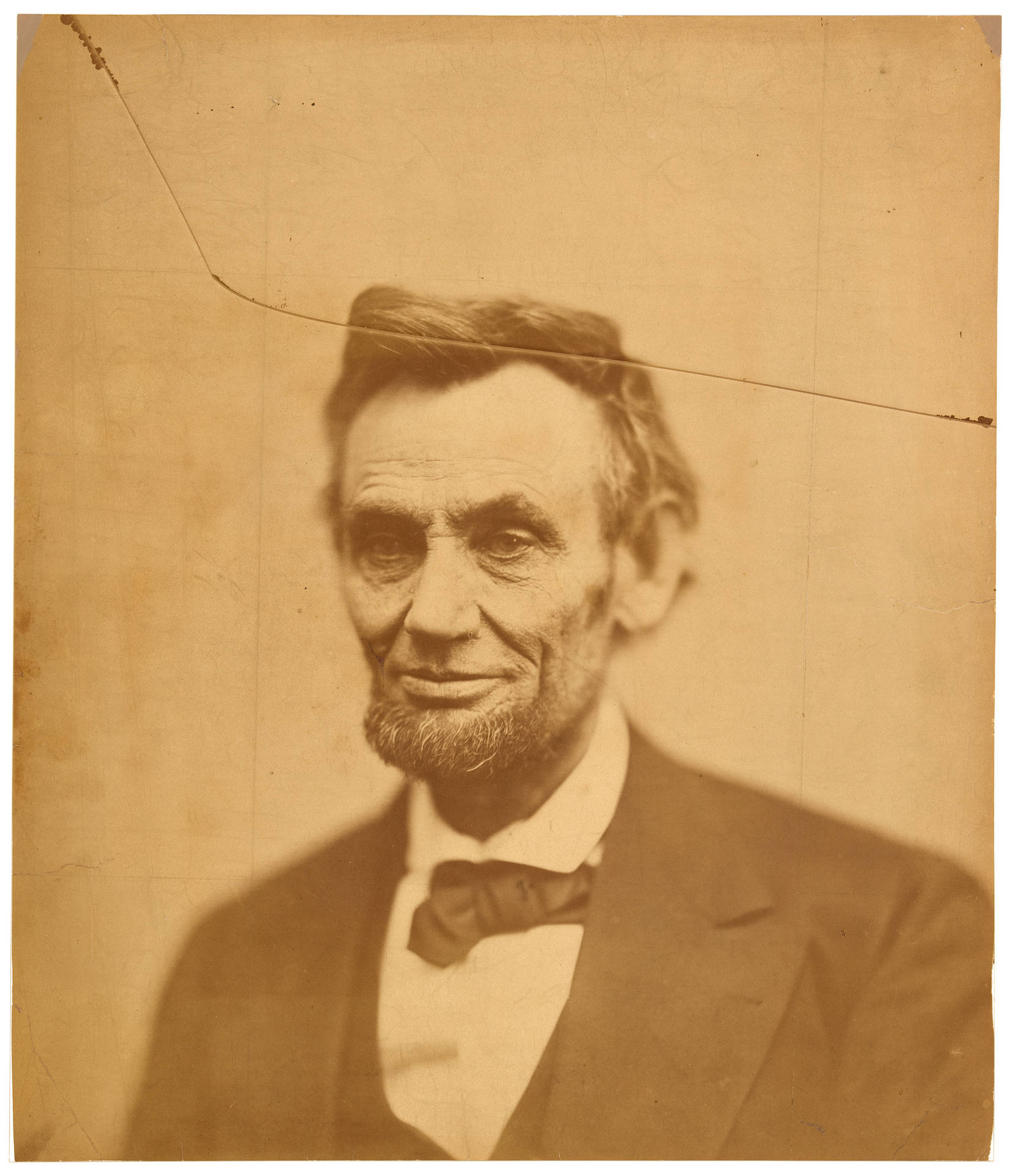 Last Formal Portrait Of Abraham Lincoln Wallpaper