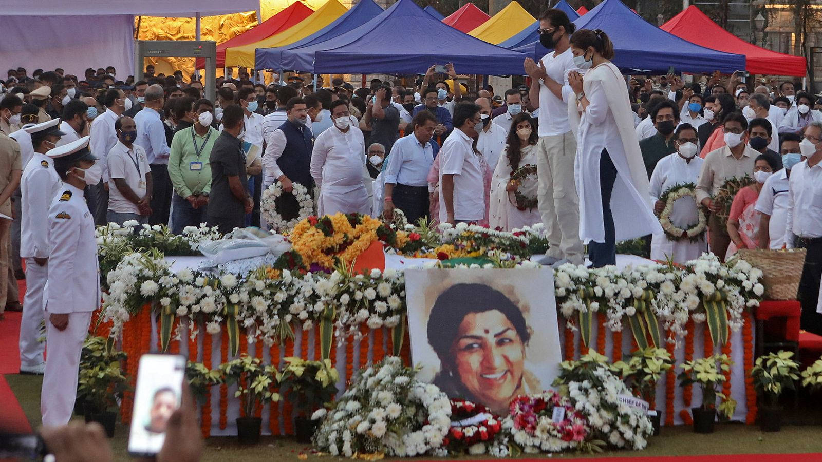 Lata Mangeshkar Funeral