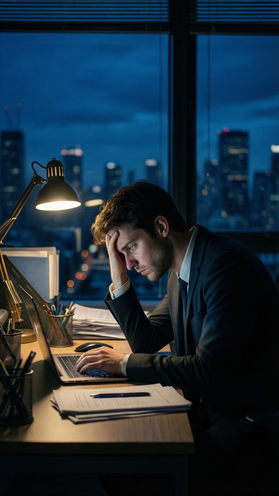 Travail tard le soir Fonds d'écran