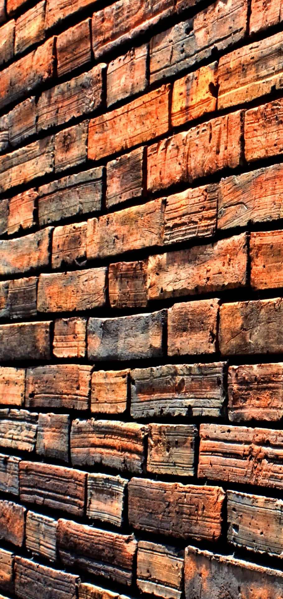 Lateral Bricks Wallpaper