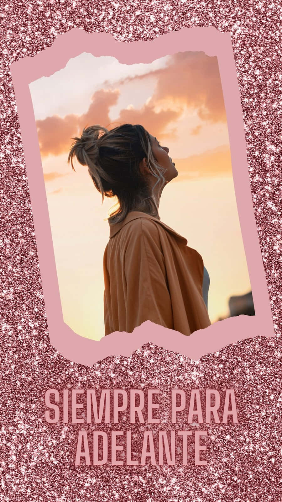 Latina Inspired Sunset Contemplation Wallpaper