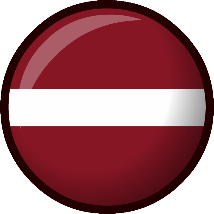 Latvian Flag Button PNG