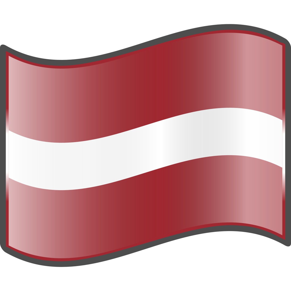 Latvian Flag Waving PNG