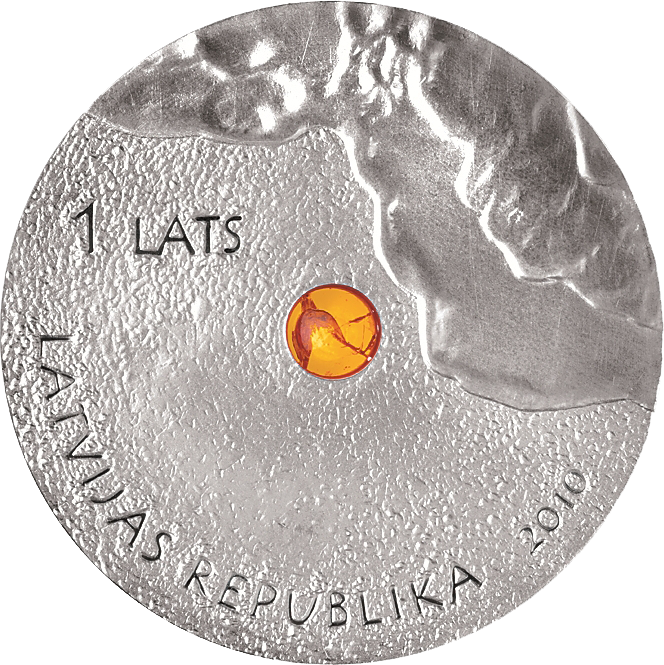 Latvian1 Lats Coin2010 PNG