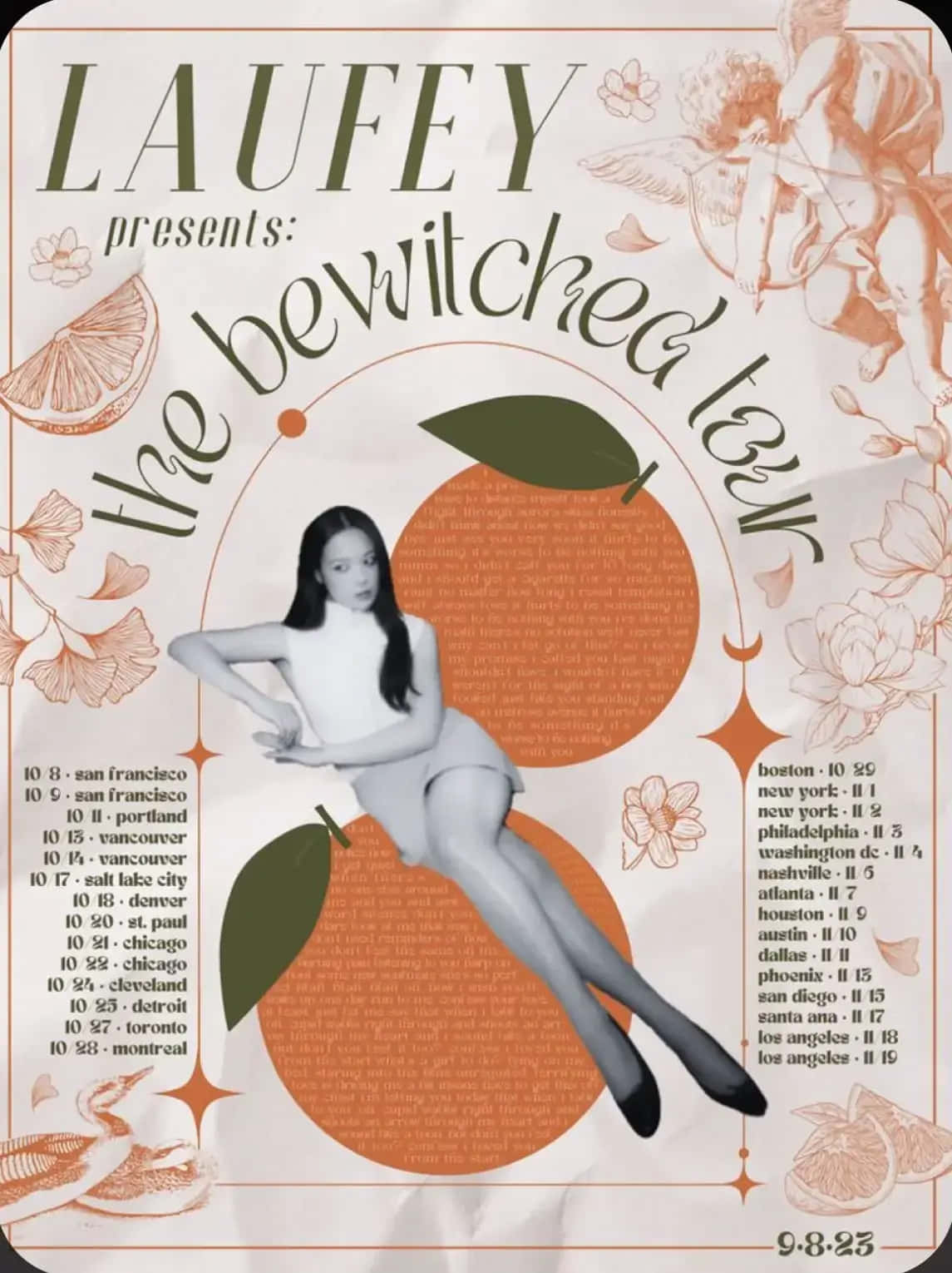 Laufey Bewitched Tour Poster Wallpaper