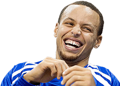 Laughing Basketball Player Steph Curry PNG